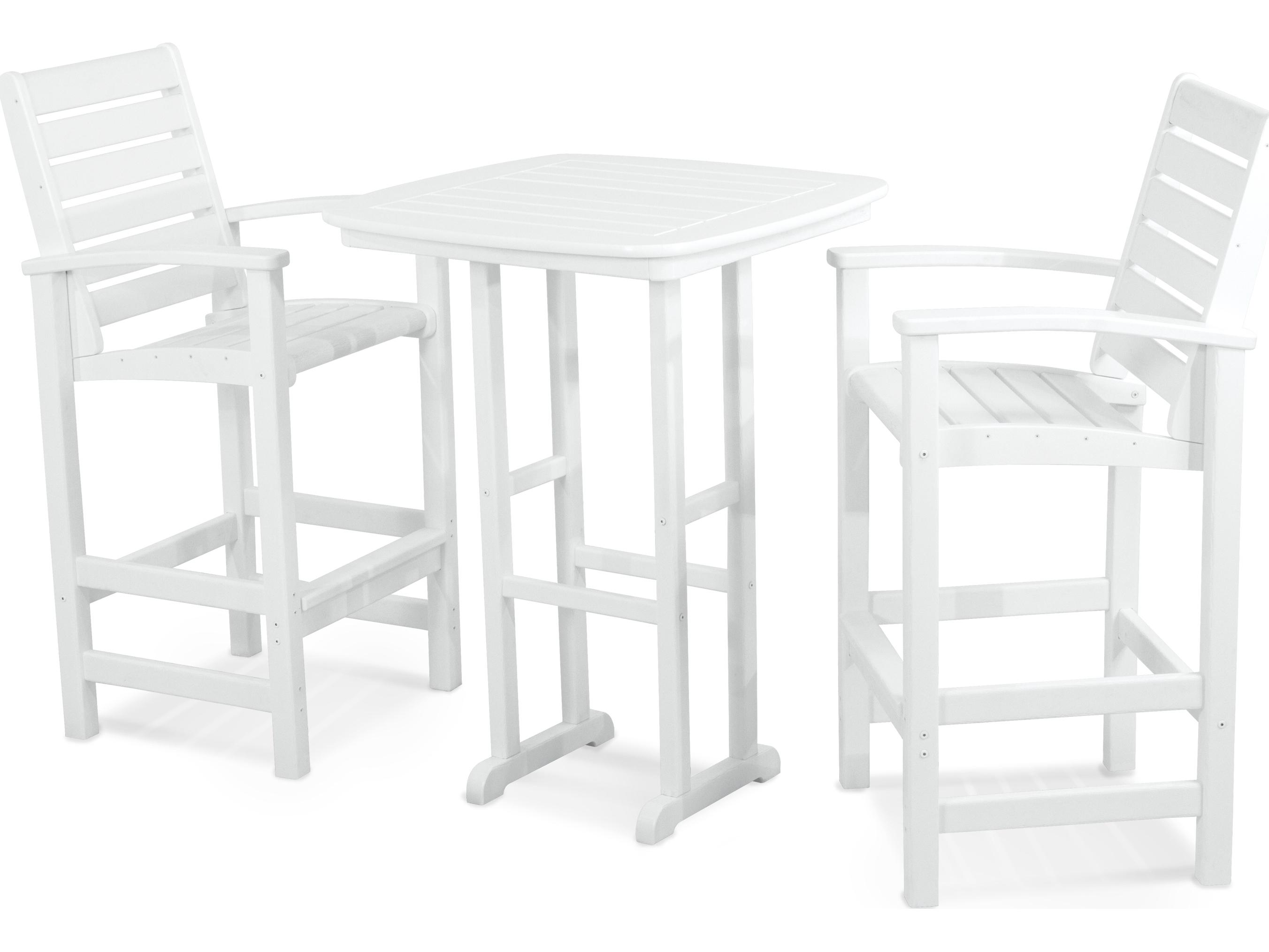 POLYWOOD® Signature Recycled Plastic 3-Piece Bar Set