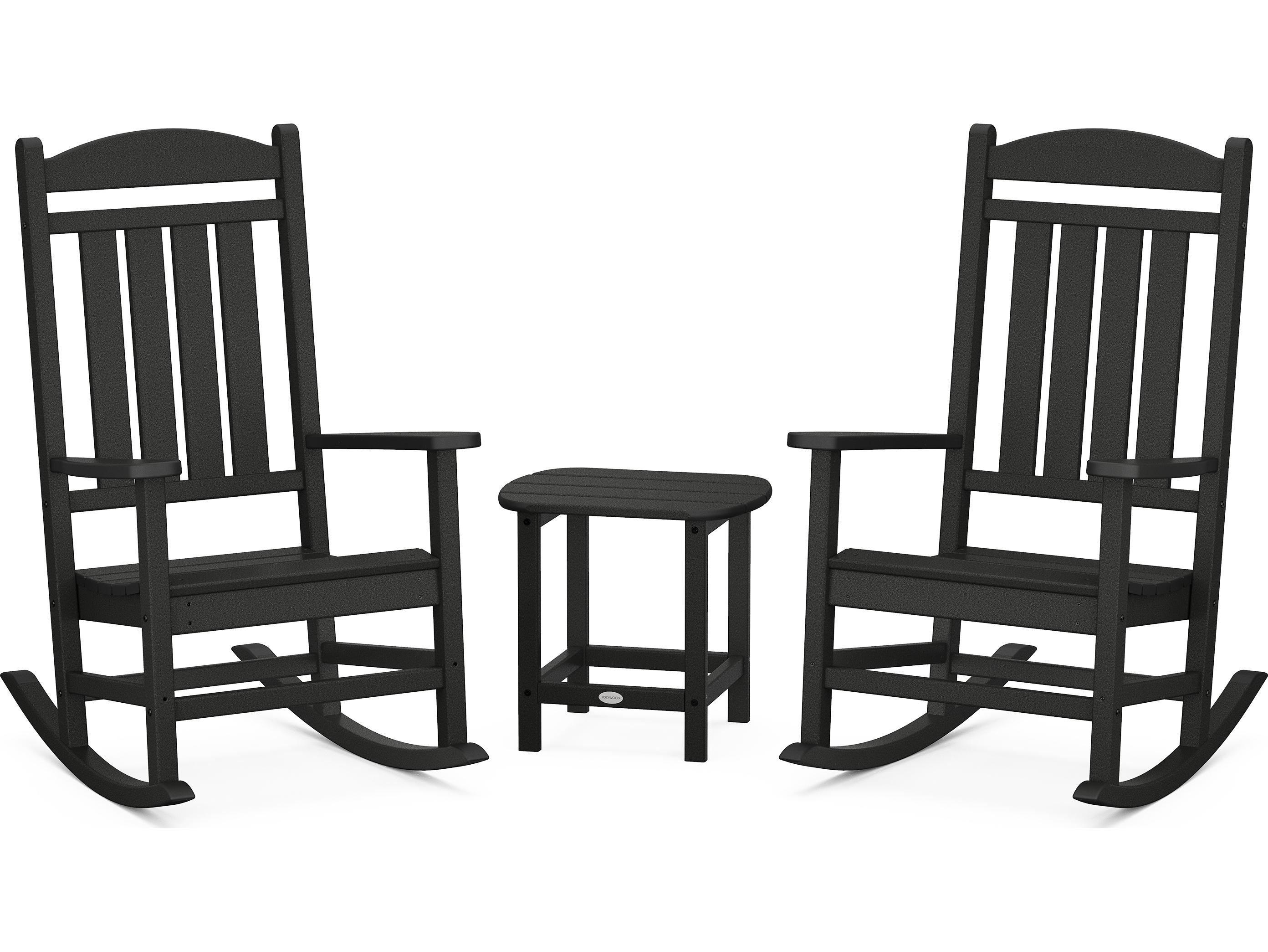 POLYWOOD® Presidential Recycled Plastic Rocker 3-Piece Set