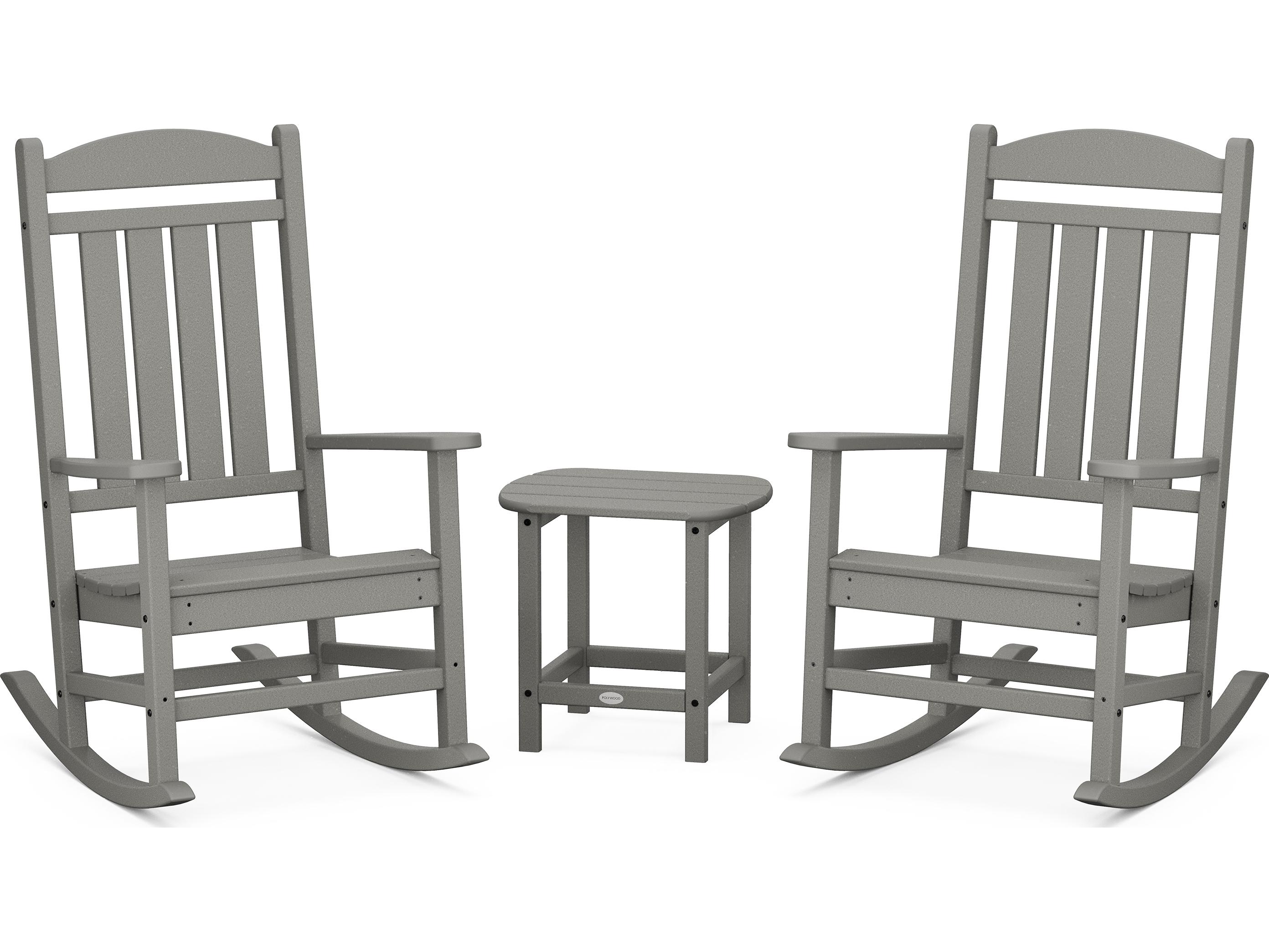 POLYWOOD® Presidential Recycled Plastic Rocker 3-Piece Set