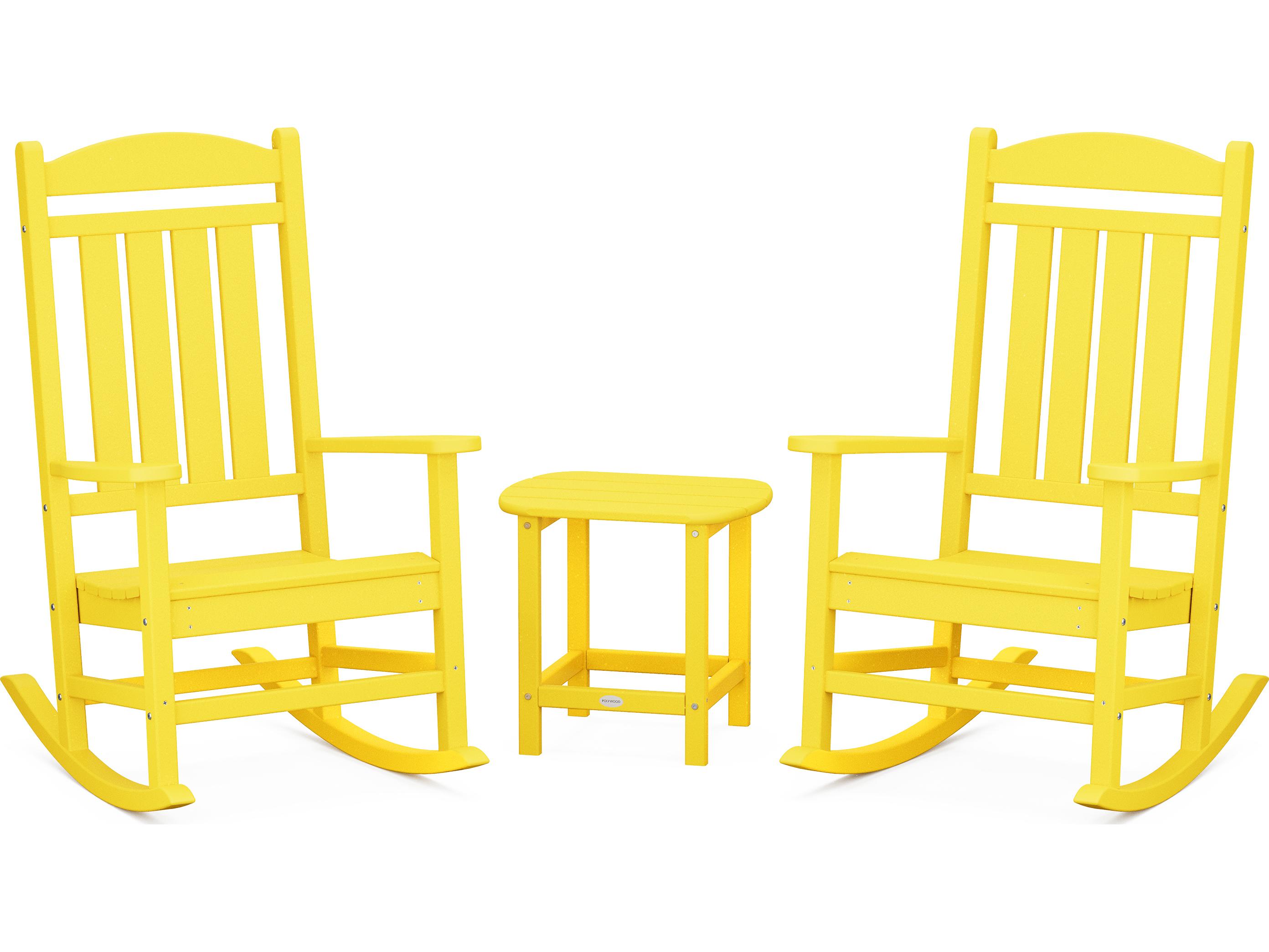 POLYWOOD® Presidential Recycled Plastic Rocker 3-Piece Set