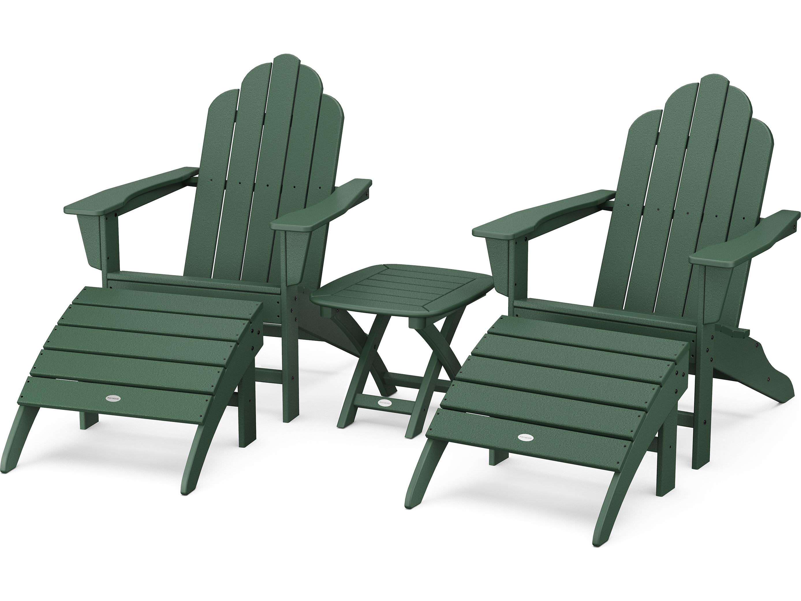 POLYWOOD® Long Island Recycled Plastic Adirondack 3-Piece Set