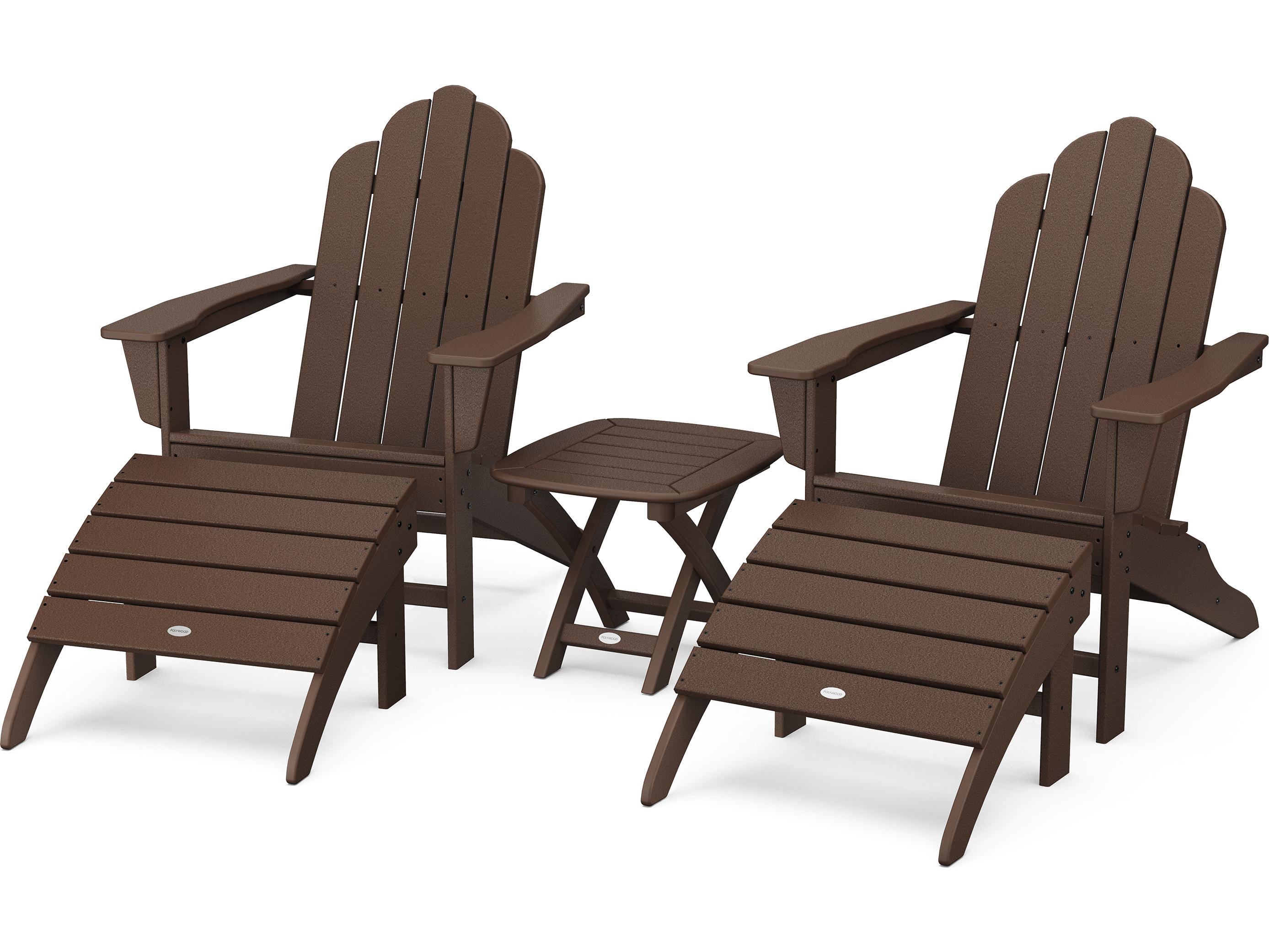 POLYWOOD® Long Island Recycled Plastic Adirondack 3-Piece Set