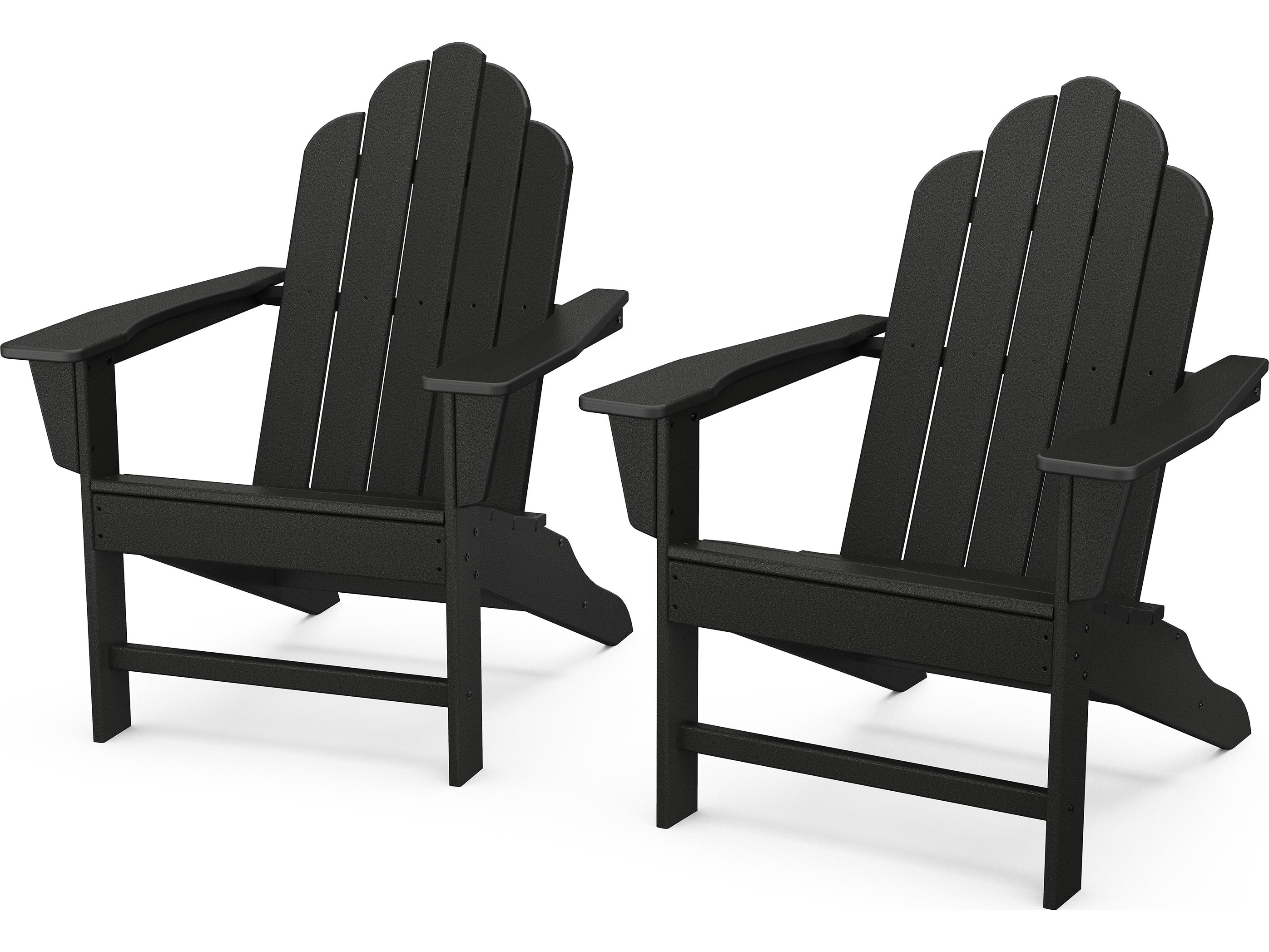 POLYWOOD® Long Island Recycled Plastic Adirondack 2-Piece Set