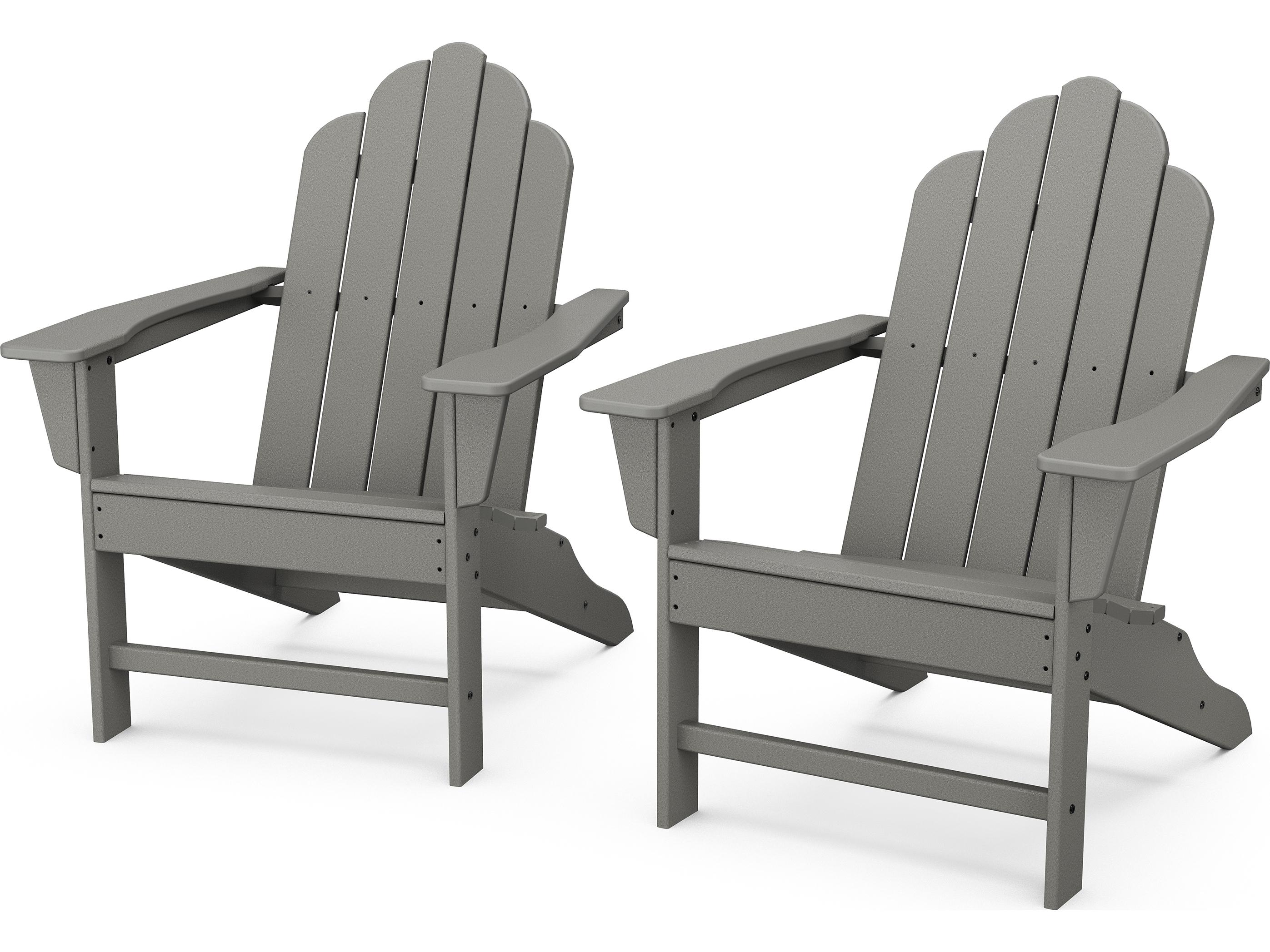 POLYWOOD® Long Island Recycled Plastic Adirondack 2-Piece Set