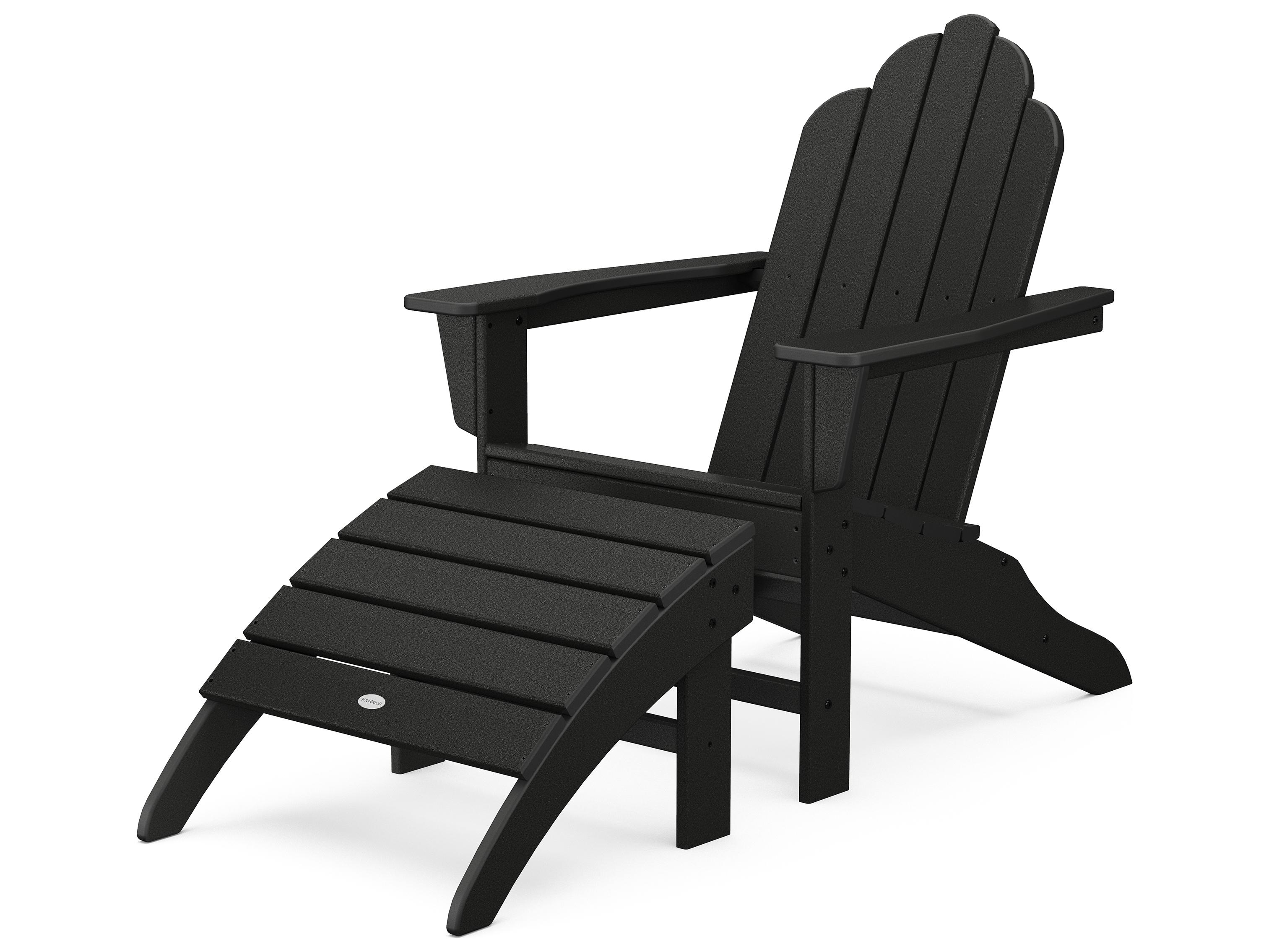 POLYWOOD® Long Island Recycled Plastic Adirondack 2-Piece Set