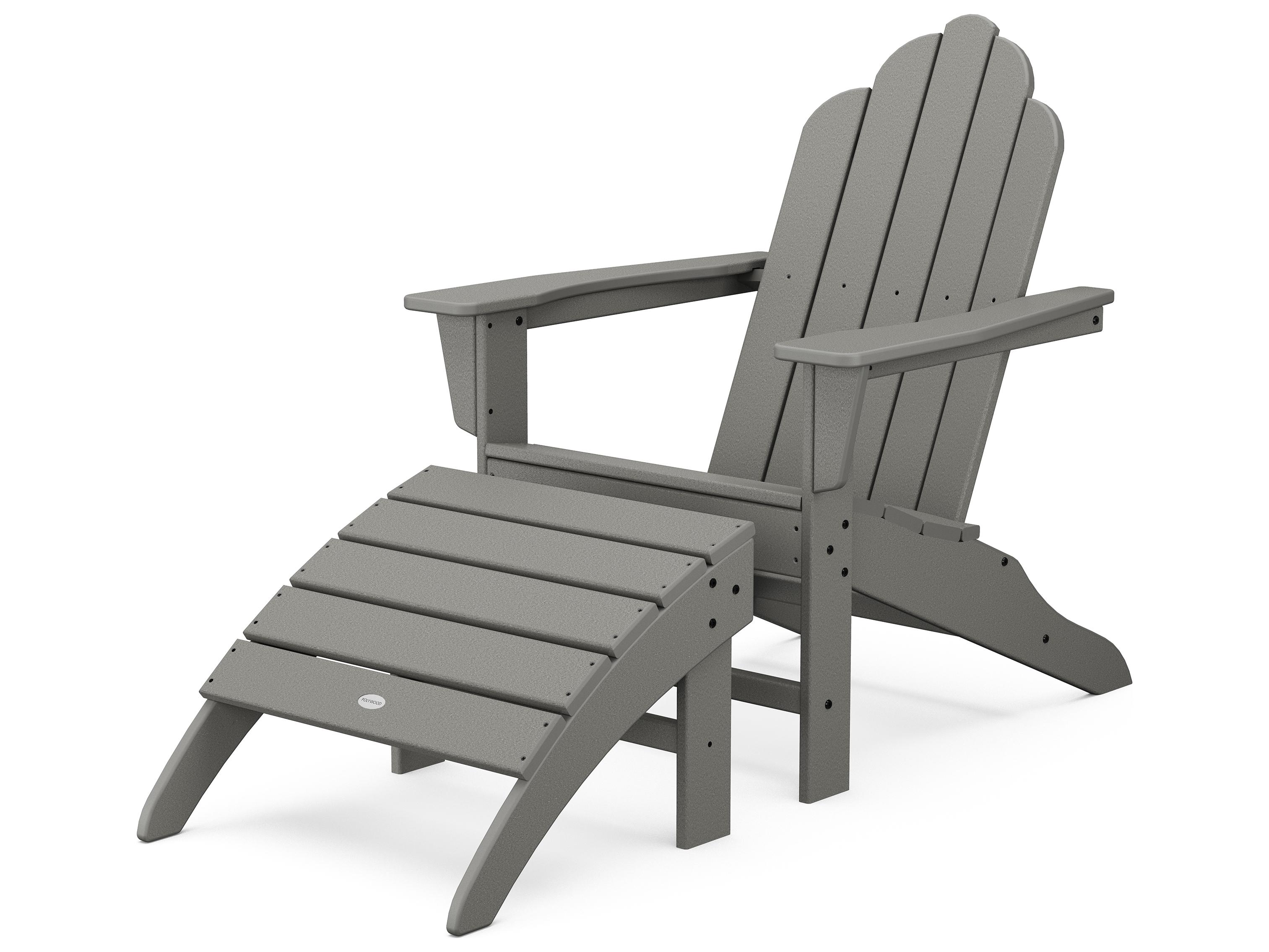 POLYWOOD® Long Island Recycled Plastic Adirondack 2-Piece Set
