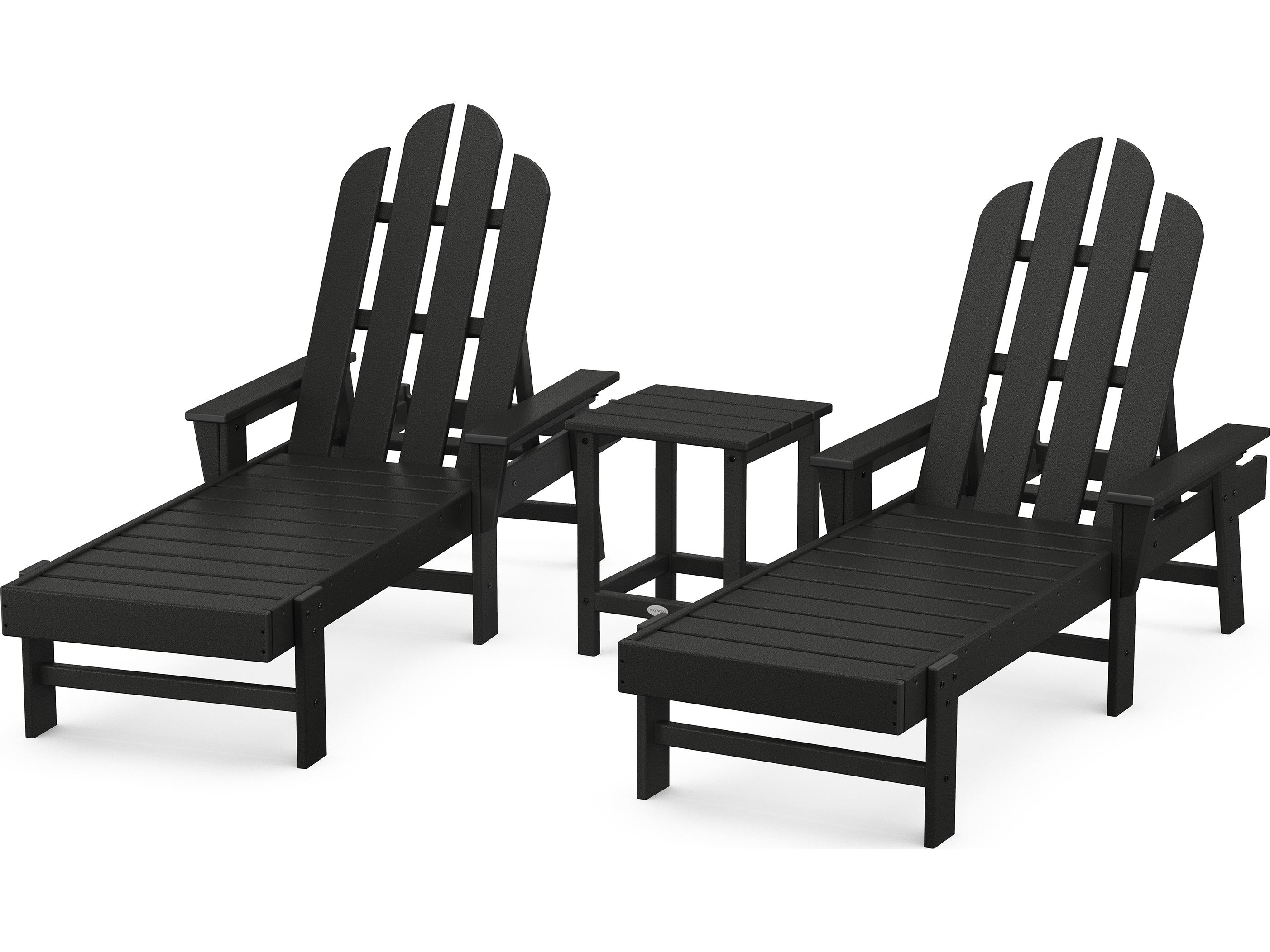 POLYWOOD® Long Island Recycled Plastic Chaise 3-Piece Set