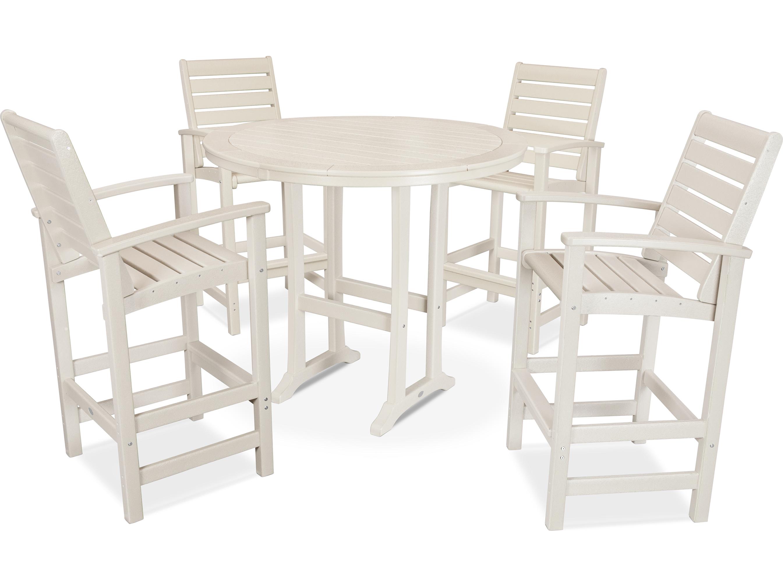 POLYWOOD® Signature Recycled Plastic 5 Piece Bar Set