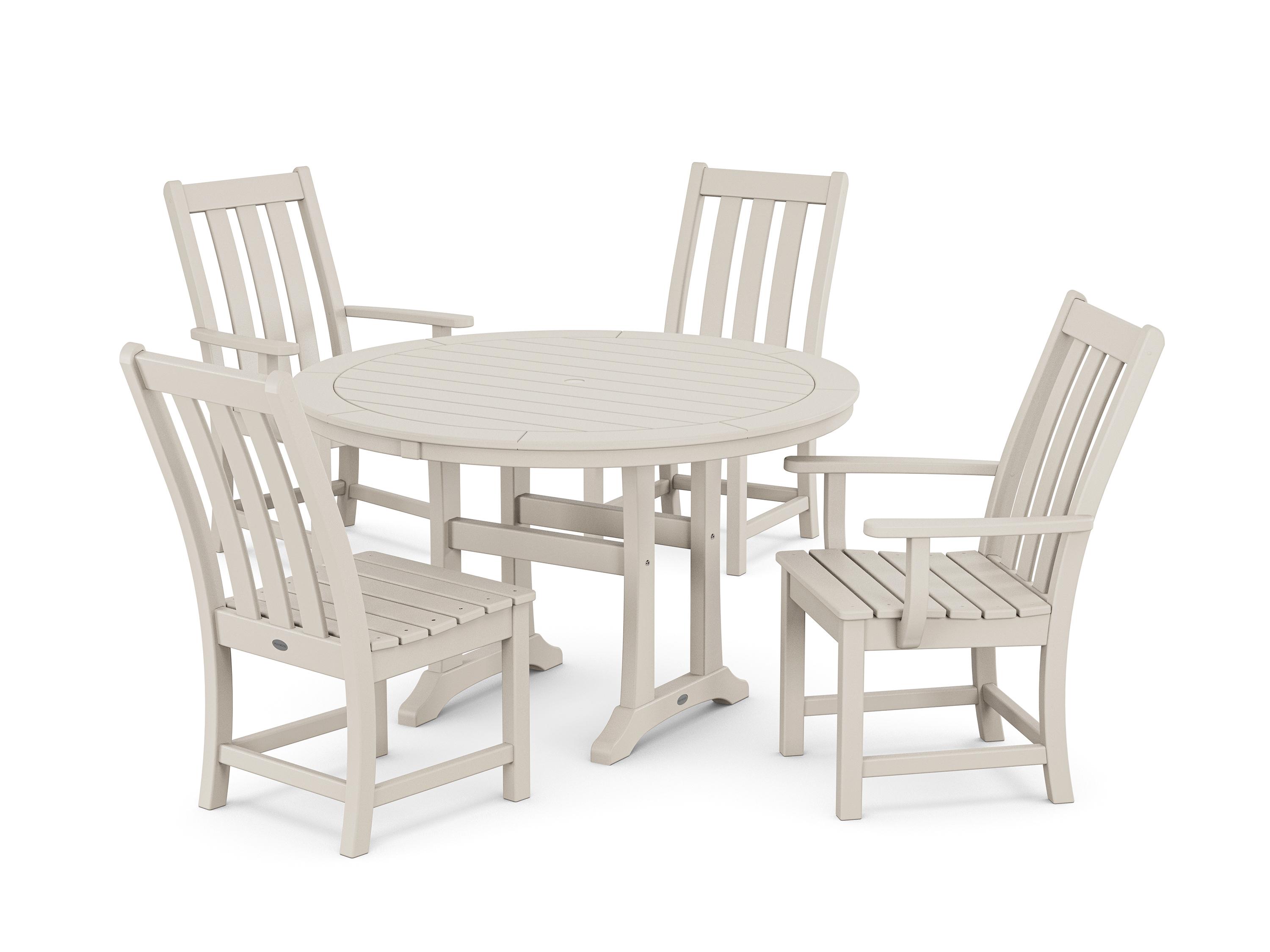 POLYWOOD® Vineyard Recycled Plastic 5 Piece Outdoor Dining Set