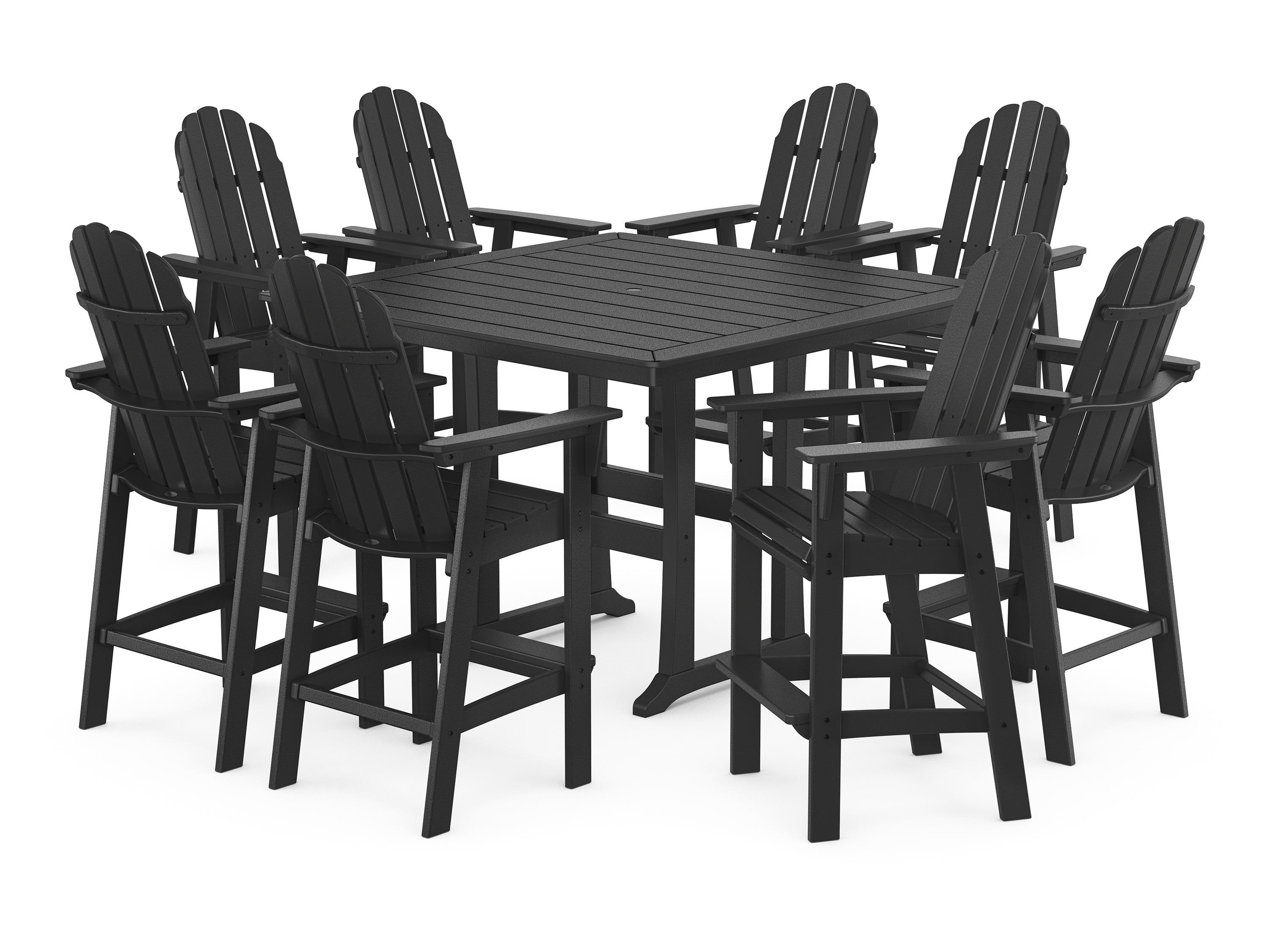 POLYWOOD® Vineyard Recycled Plastic Curvedback 9 Piece Bar Set