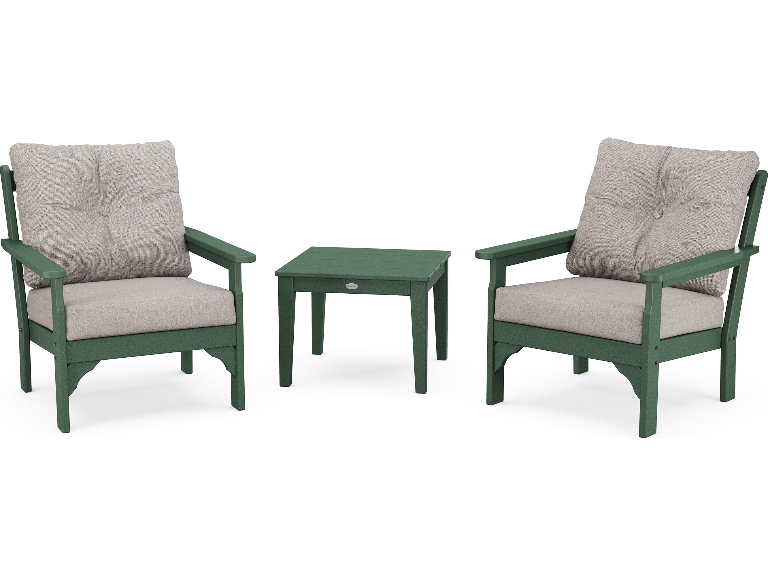 POLYWOOD Vineyard 3-Piece Deep Seating Set