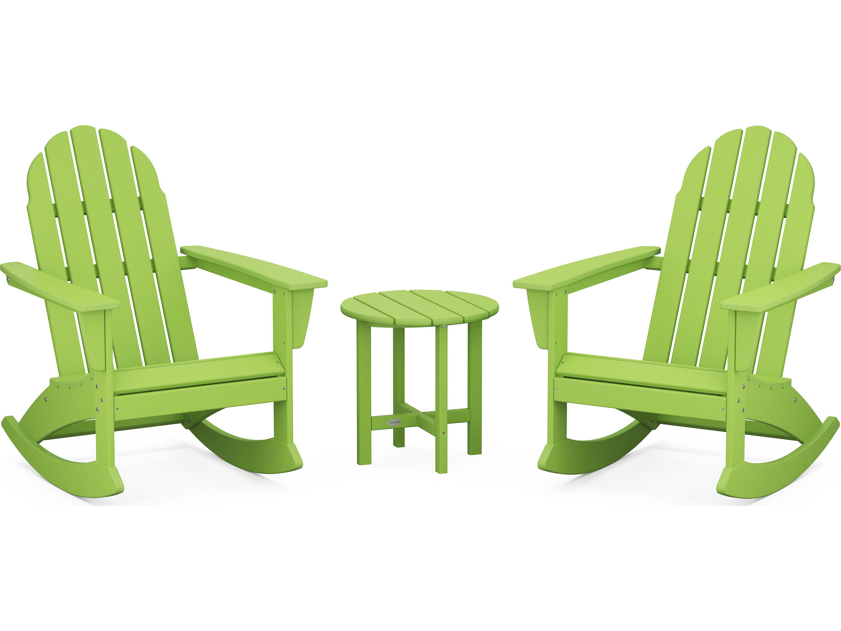 POLYWOOD® Vineyard Recycled Plastic 3 Piece Patio Lounge Set