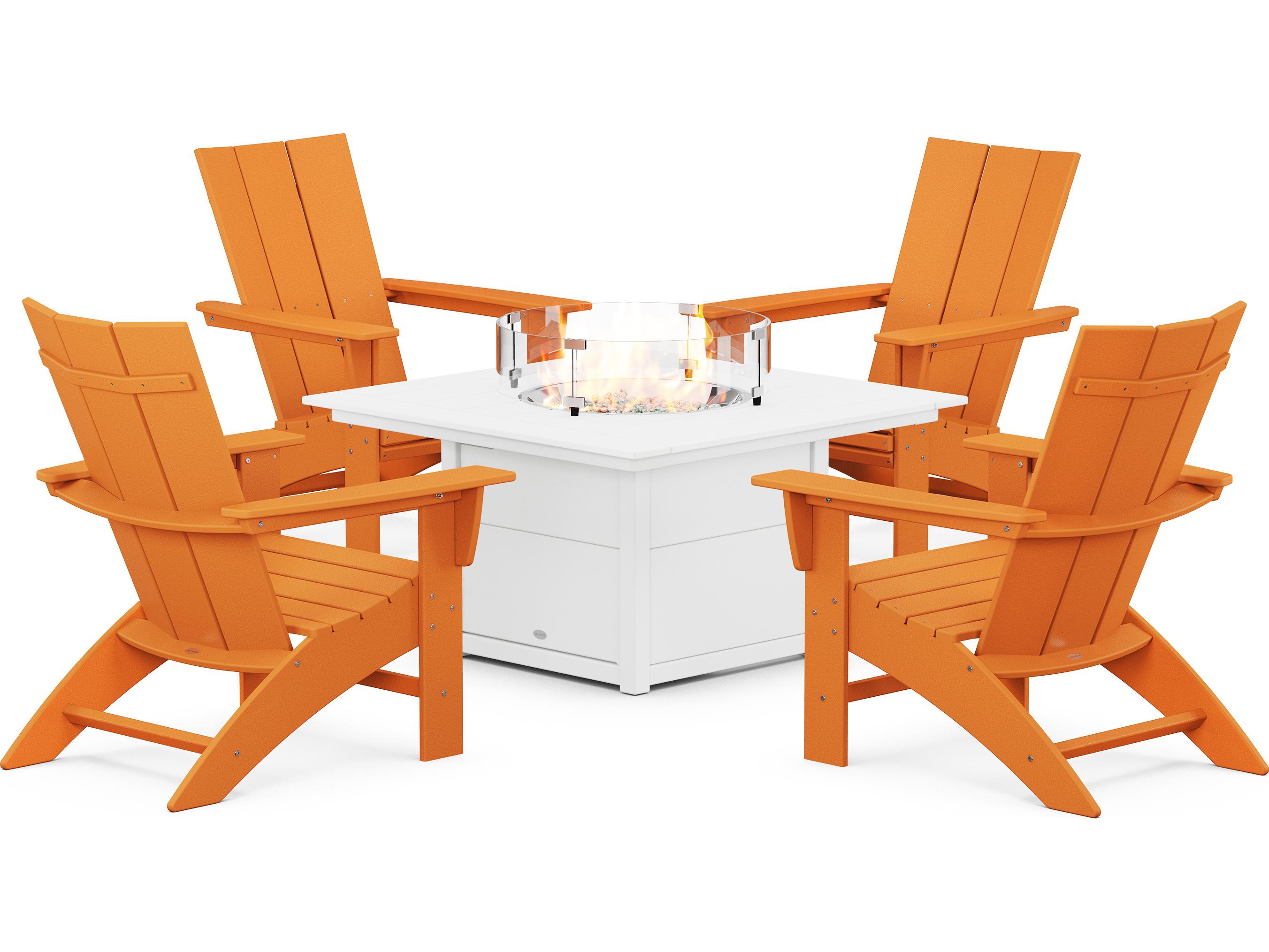 POLYWOOD® Modern Recycled Plastic Outdoor Lounge Set