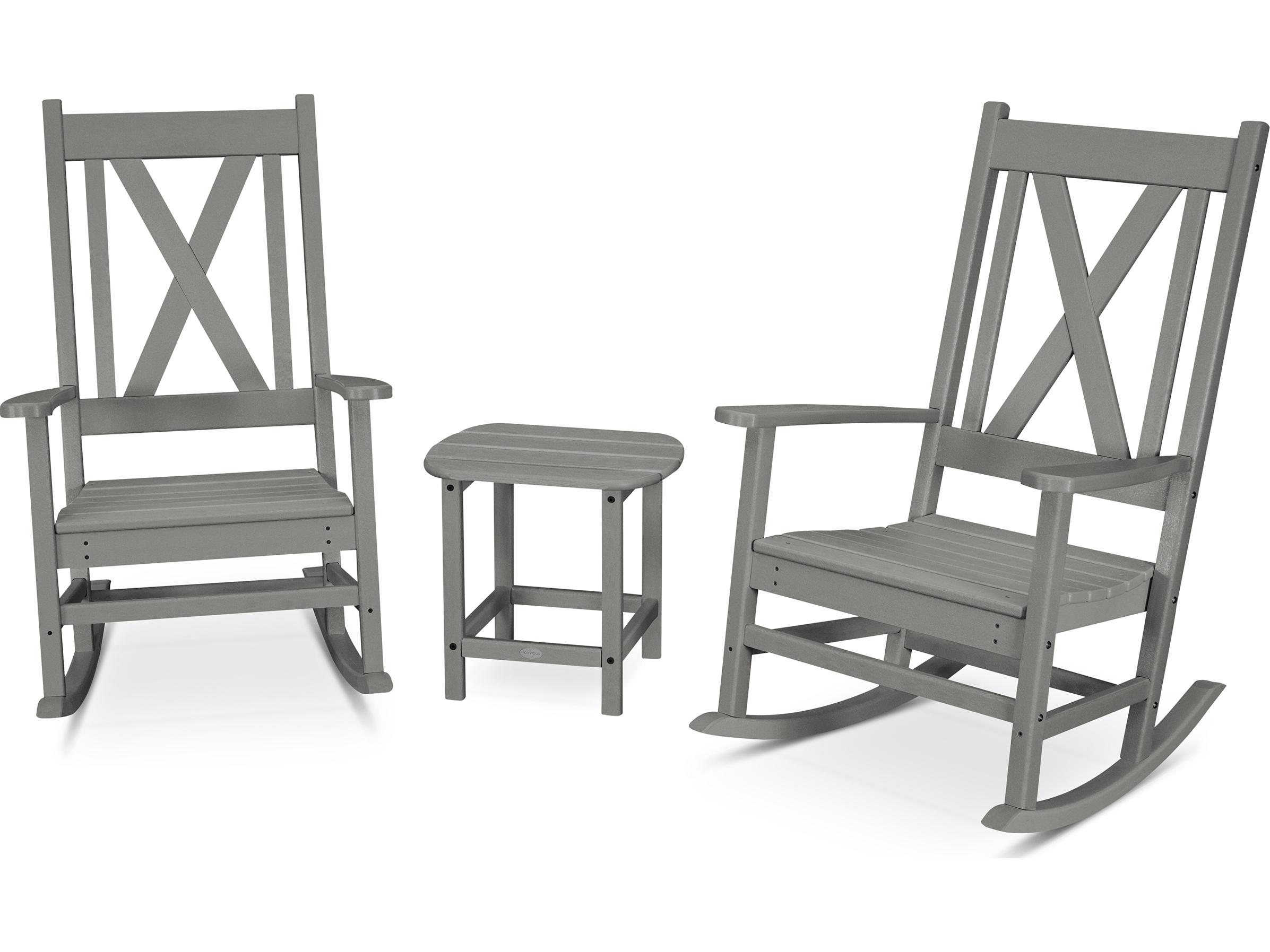 POLYWOOD® Braxton Recycled Plastic Cushion Patio Lounge Set