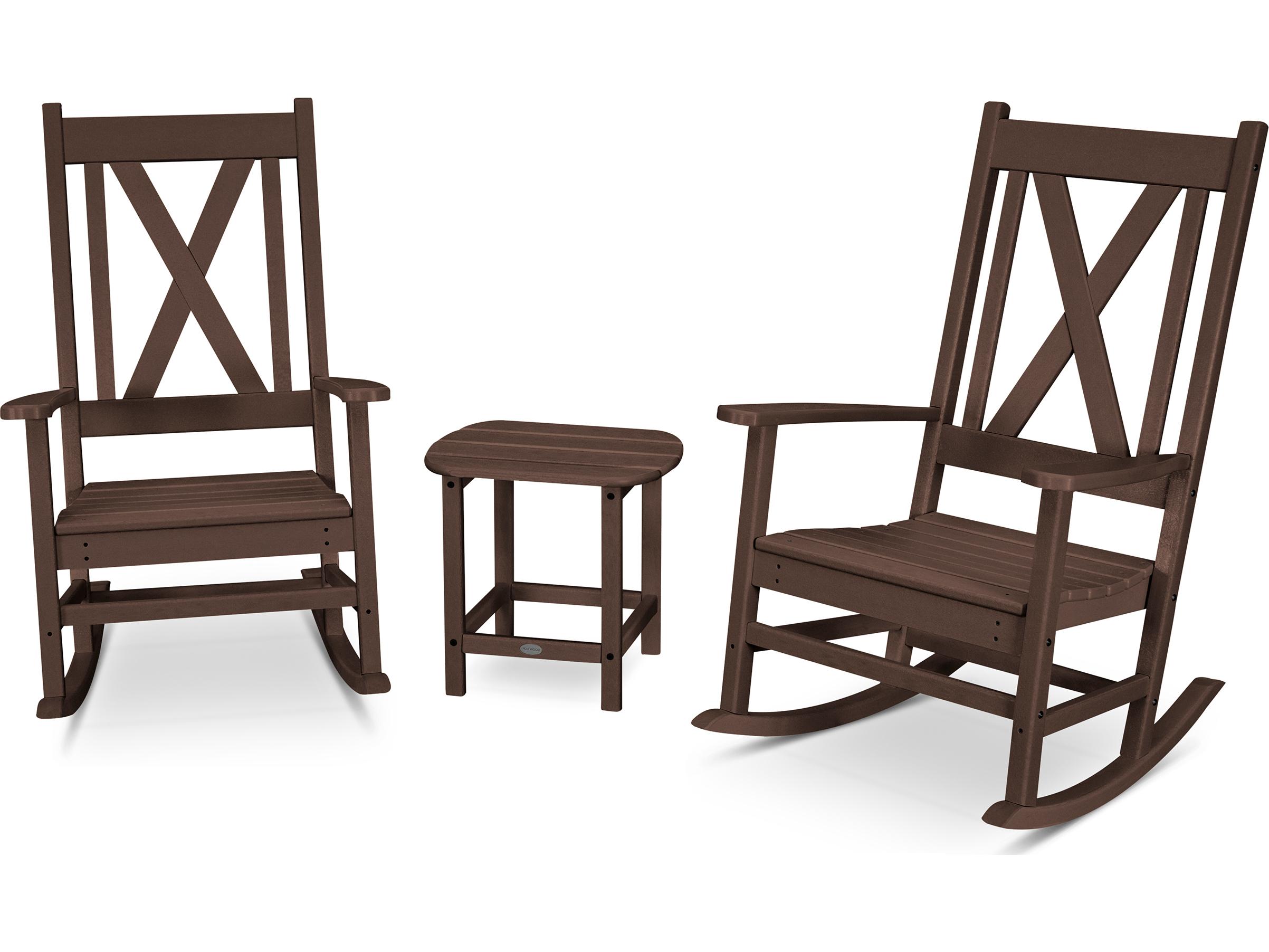 POLYWOOD® Braxton Recycled Plastic Cushion Patio Lounge Set