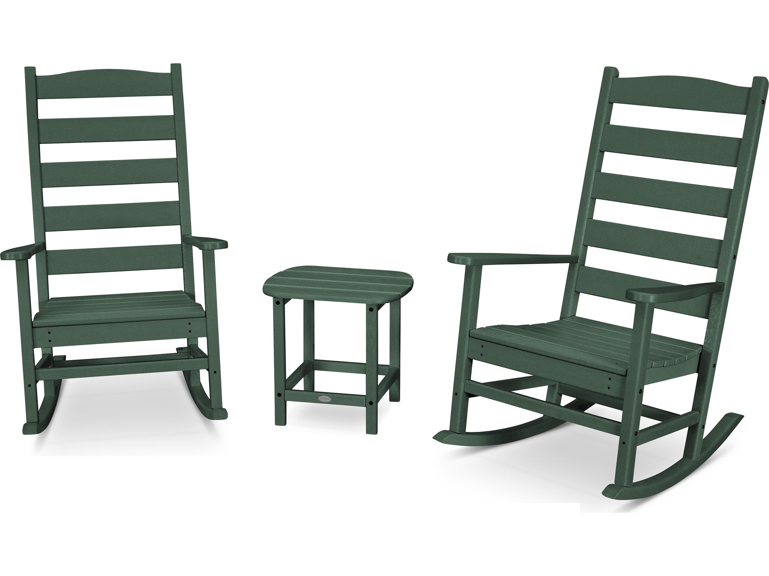 POLYWOOD® Shaker Recycled Plastic 3 Piece Outdoor Lounge Set