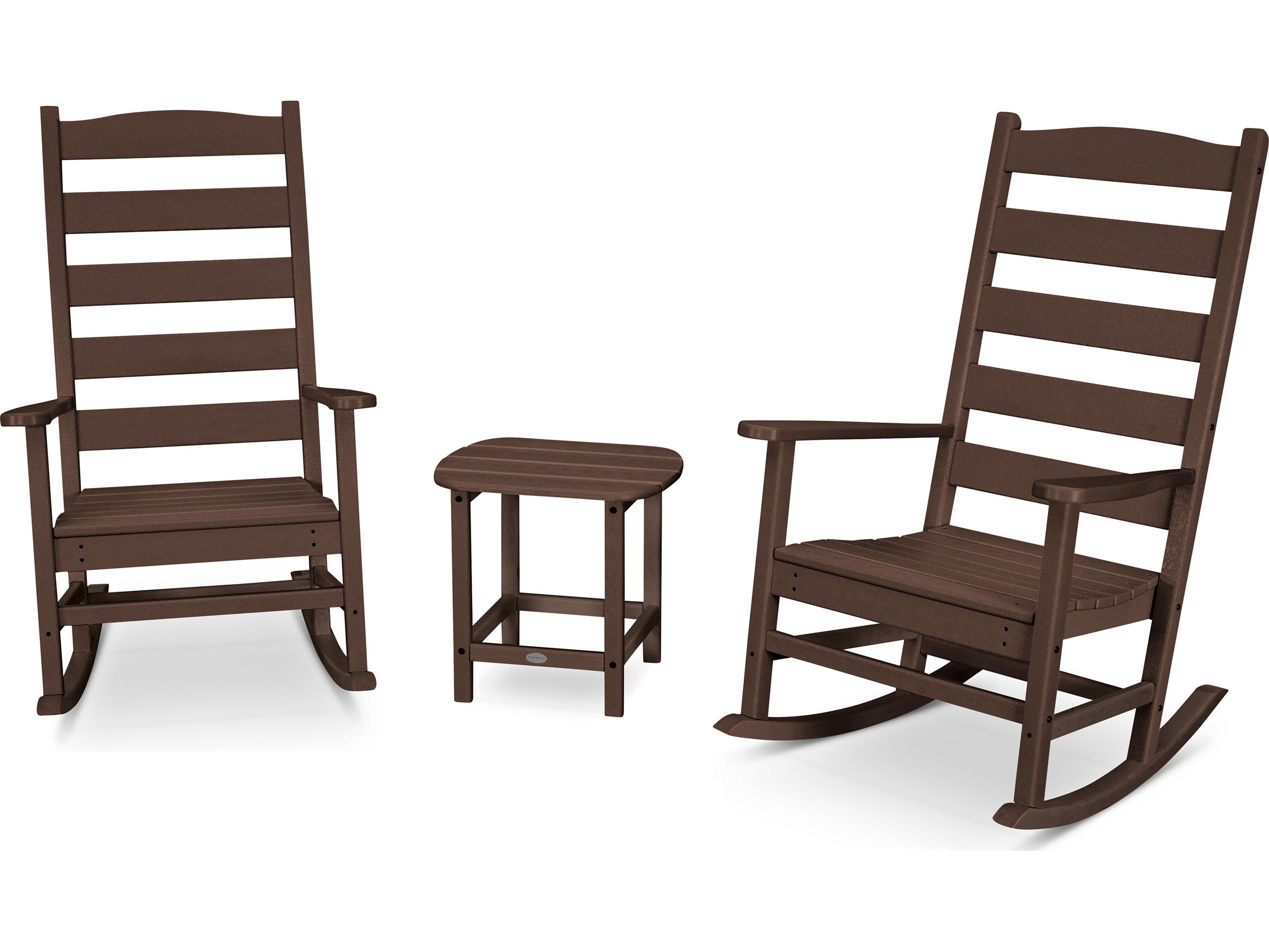 POLYWOOD® Shaker Recycled Plastic 3 Piece Outdoor Lounge Set