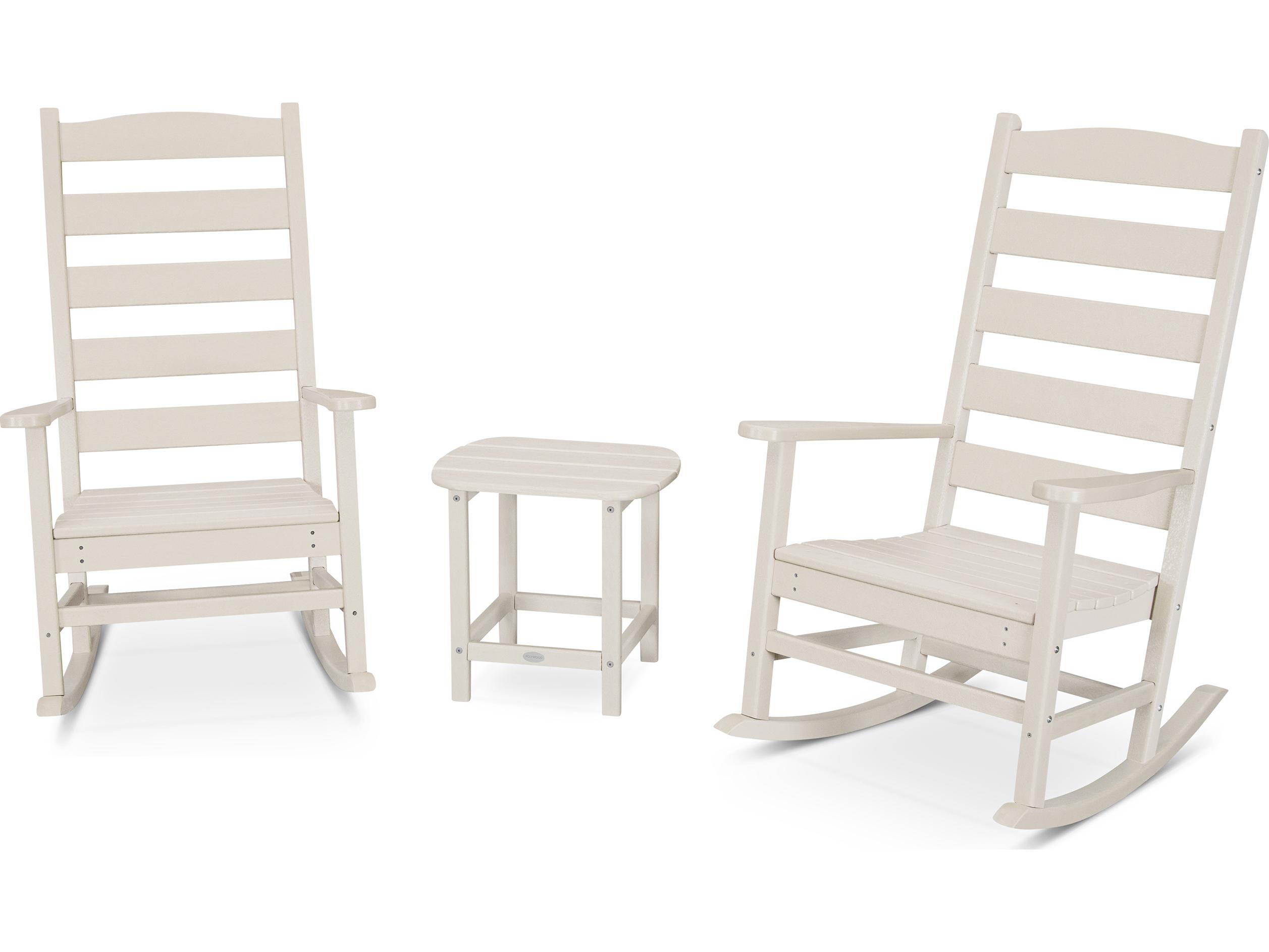 POLYWOOD® Shaker Recycled Plastic 3 Piece Outdoor Lounge Set