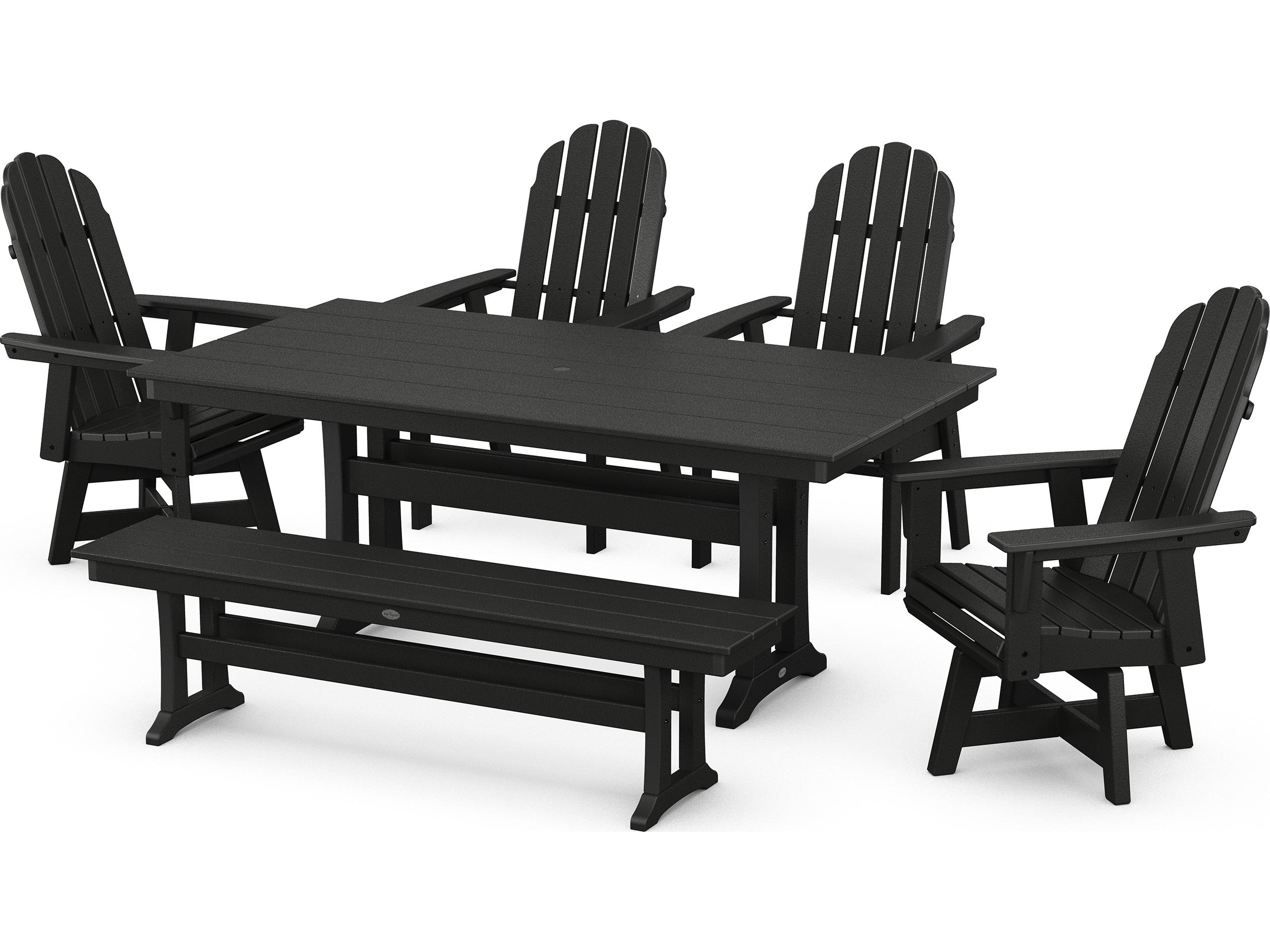 POLYWOOD® Vineyard Recycled Plastic 6 Piece Outdoor Dining Set