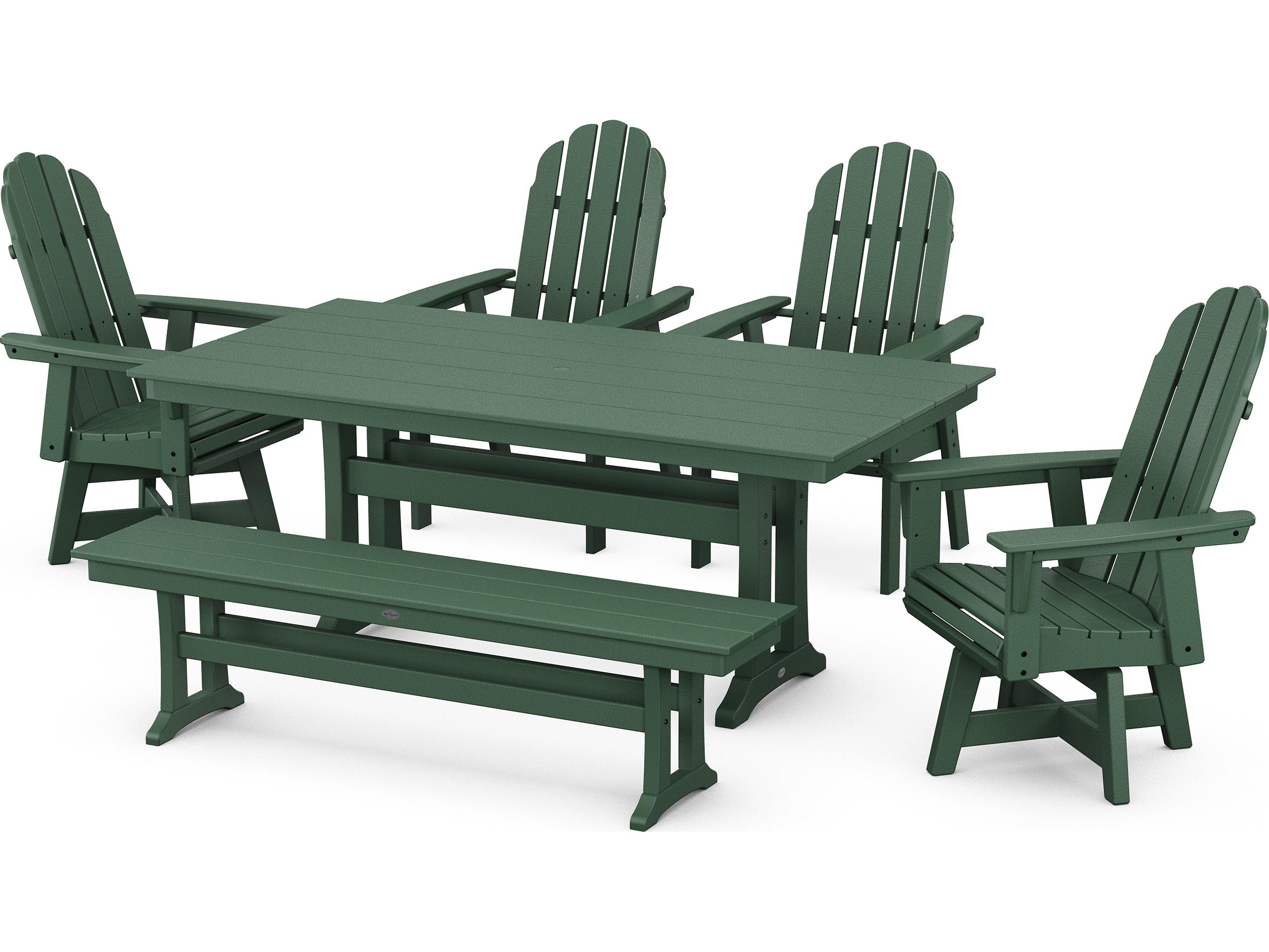 POLYWOOD® Vineyard Recycled Plastic 6 Piece Outdoor Dining Set