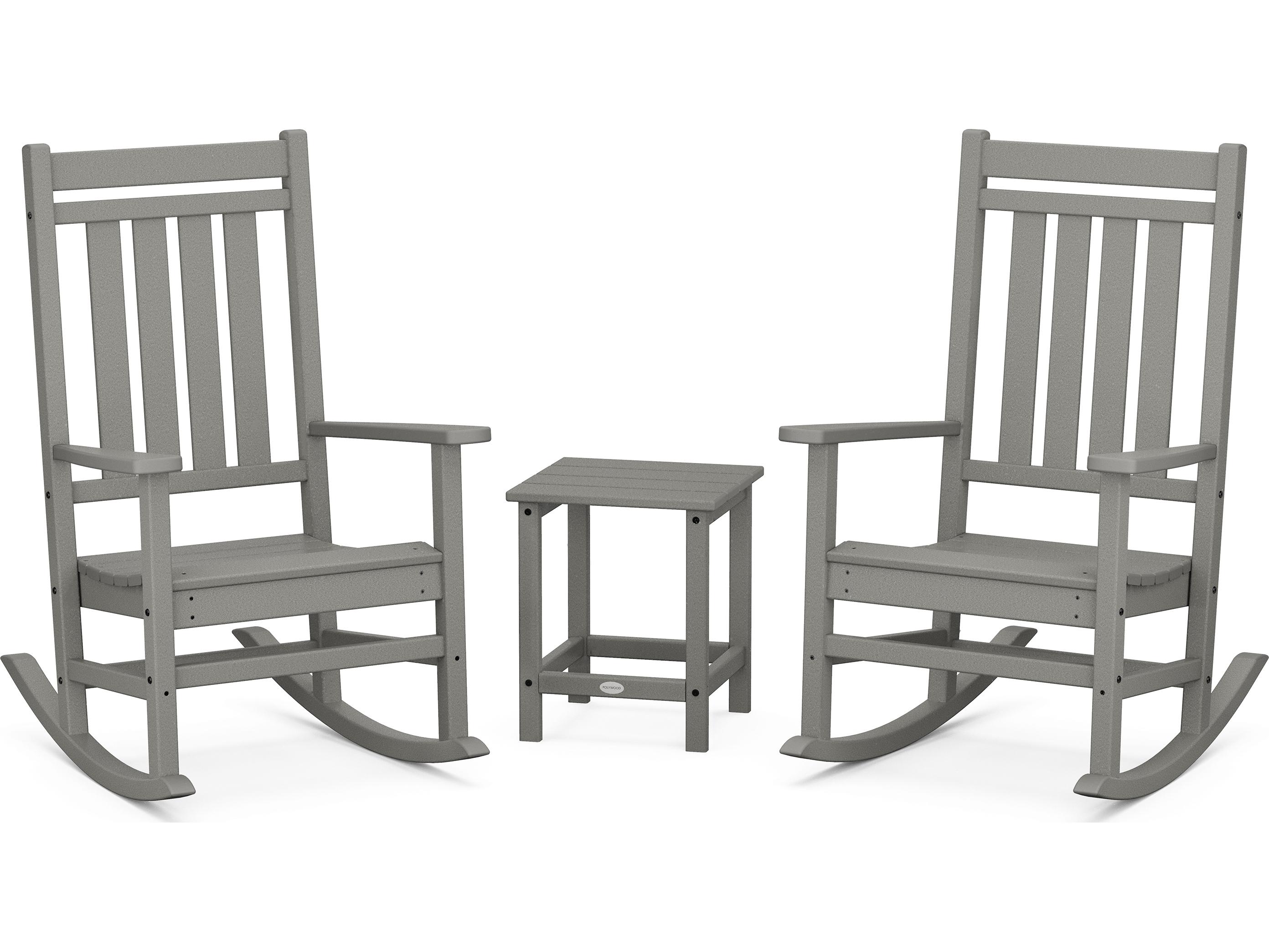 POLYWOOD® Estate Recycled Plastic 3 Piece Patio Lounge Set