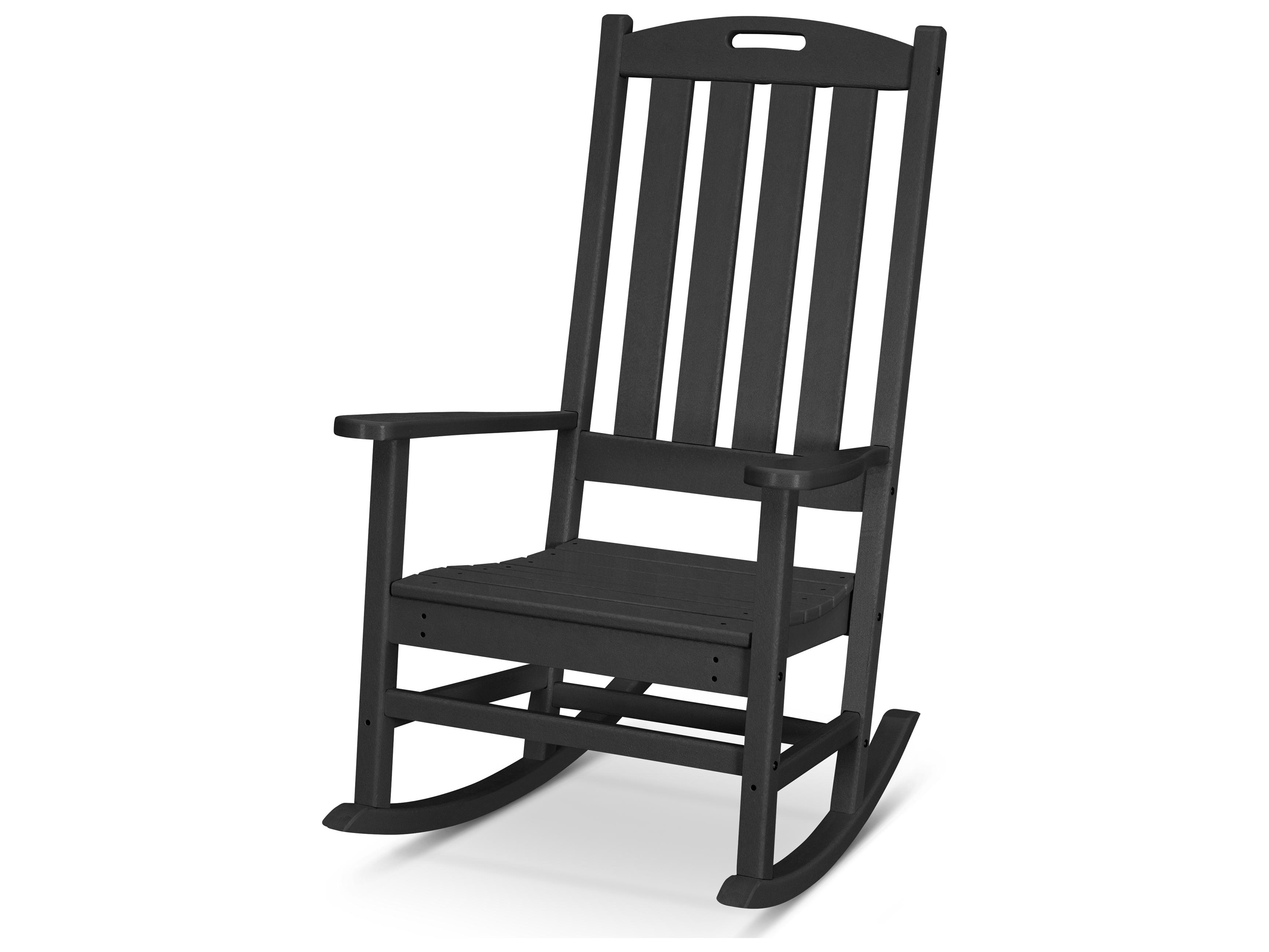 POLYWOOD® Nautical Recycled Plastic Porch Rocker Patio Lounge Chair