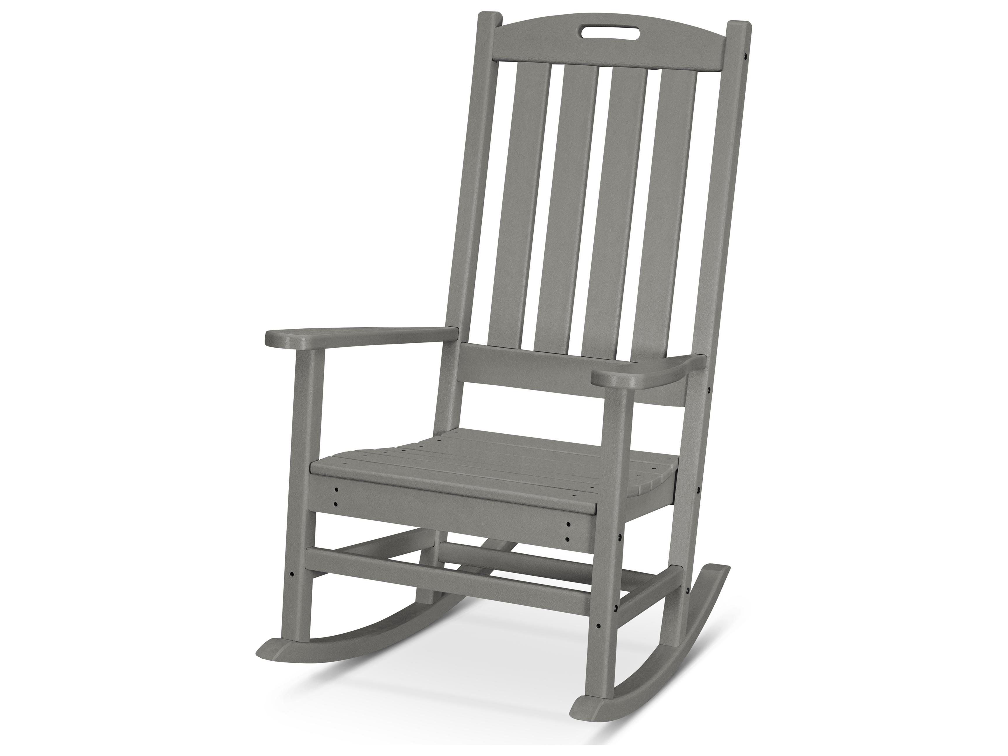 POLYWOOD® Nautical Recycled Plastic Porch Rocker Patio Lounge Chair