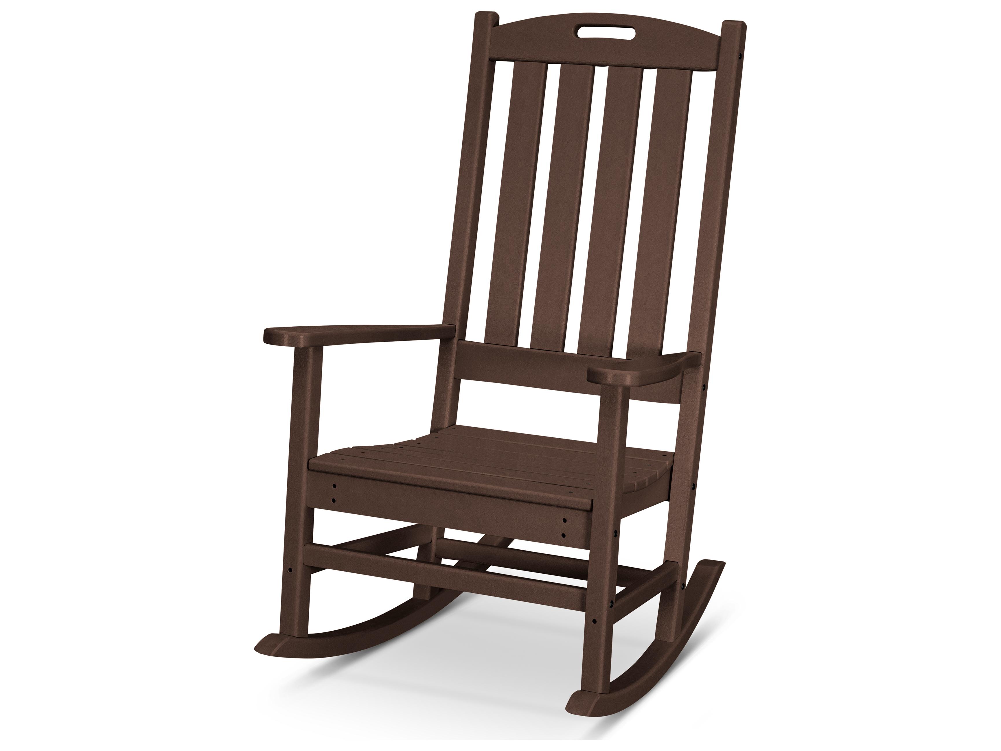 POLYWOOD® Nautical Recycled Plastic Porch Rocker Patio Lounge Chair