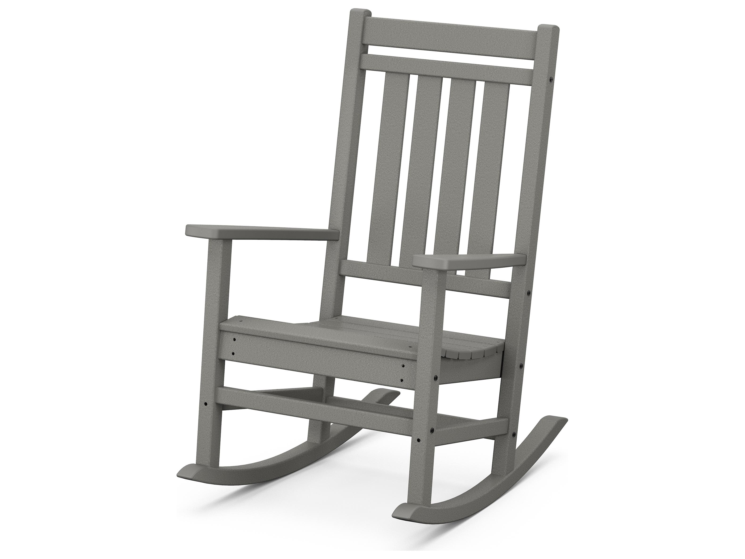 POLYWOOD® Estate Porch Recycled Plastic Rocker Outdoor Patio Lounge Chair