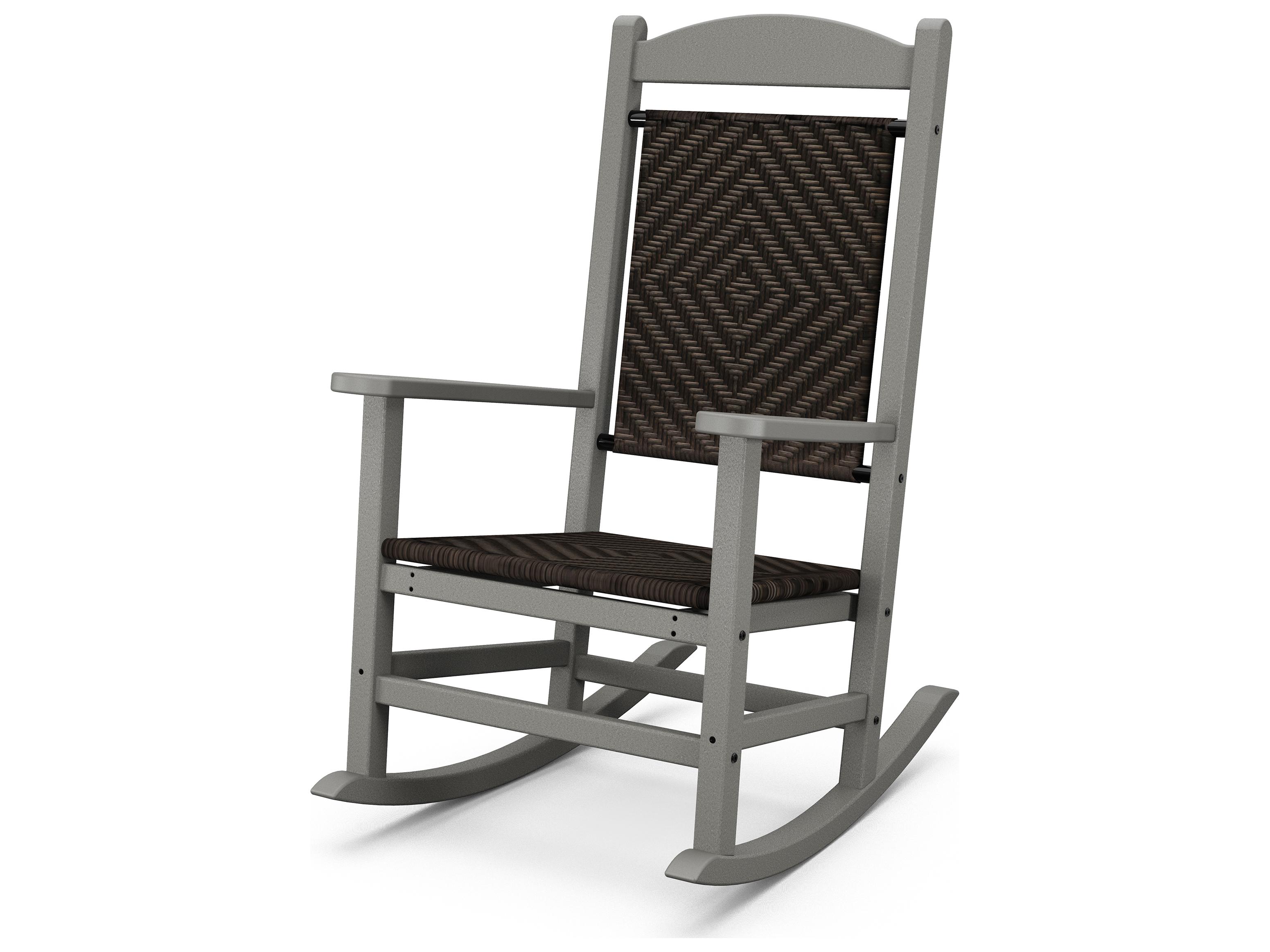 POLYWOOD® Presidential Recycled Plastic Rocker Patio Lounge Chair