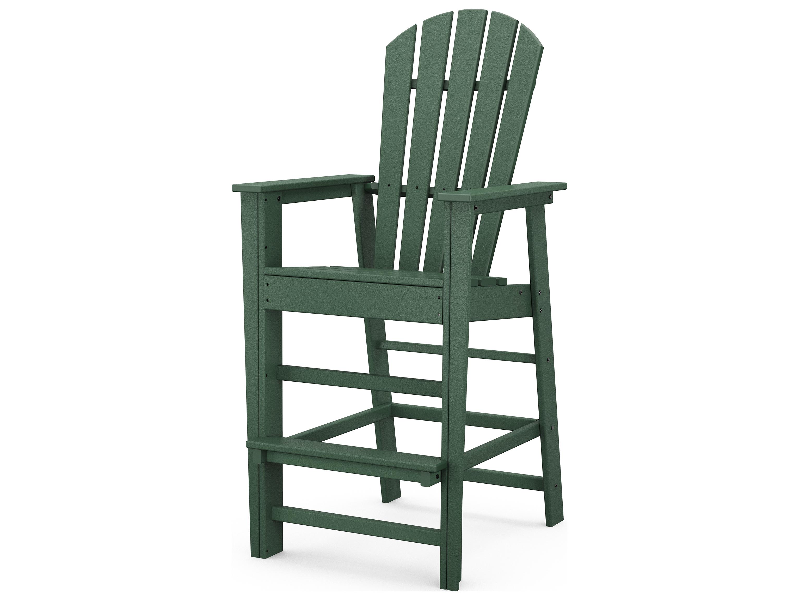 POLYWOOD® South Beach Recycled Plastic Outdoor Bar Chair