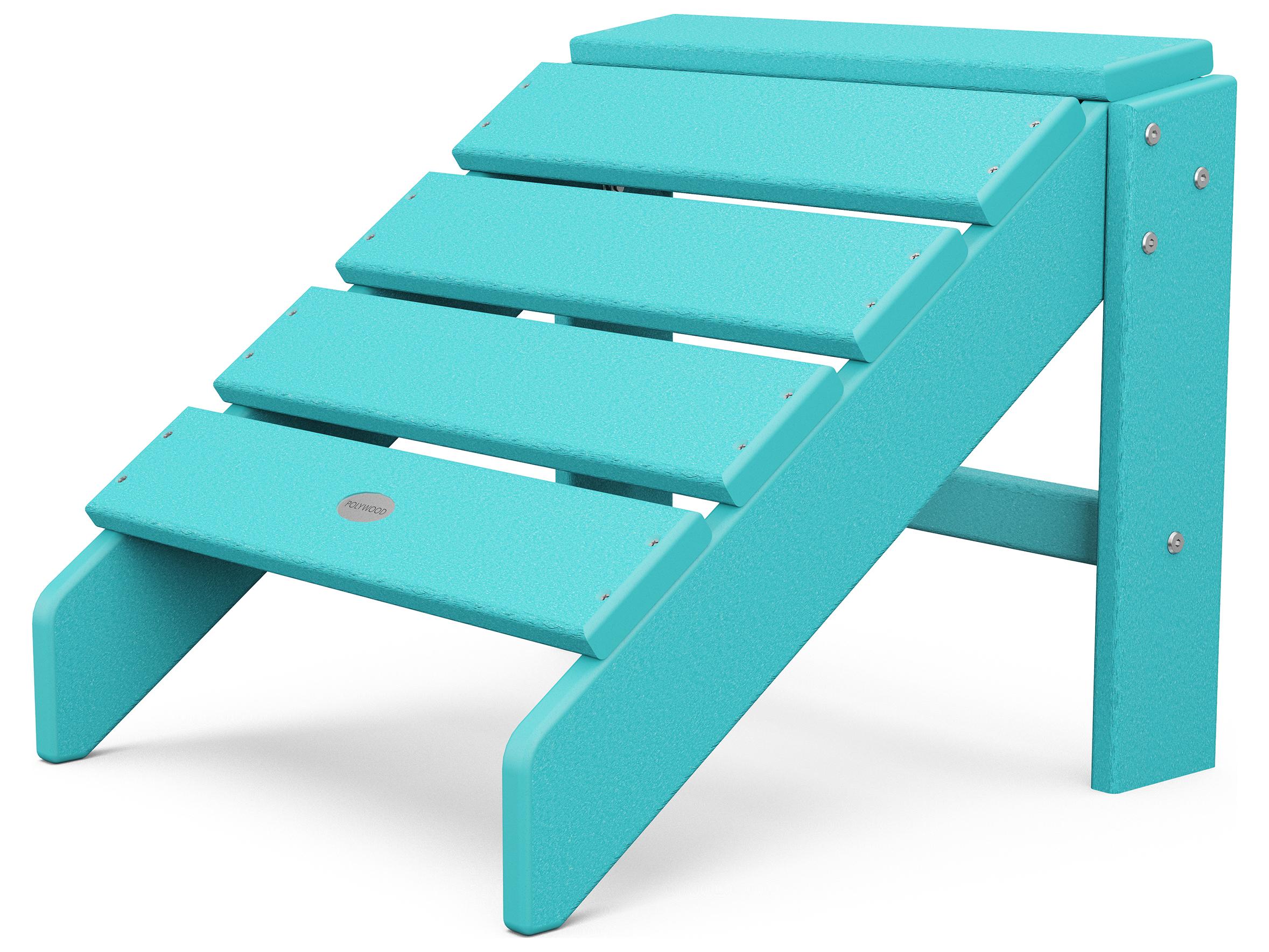 POLYWOOD® South Beach Recycled Plastic Outdoor Patio Ottoman