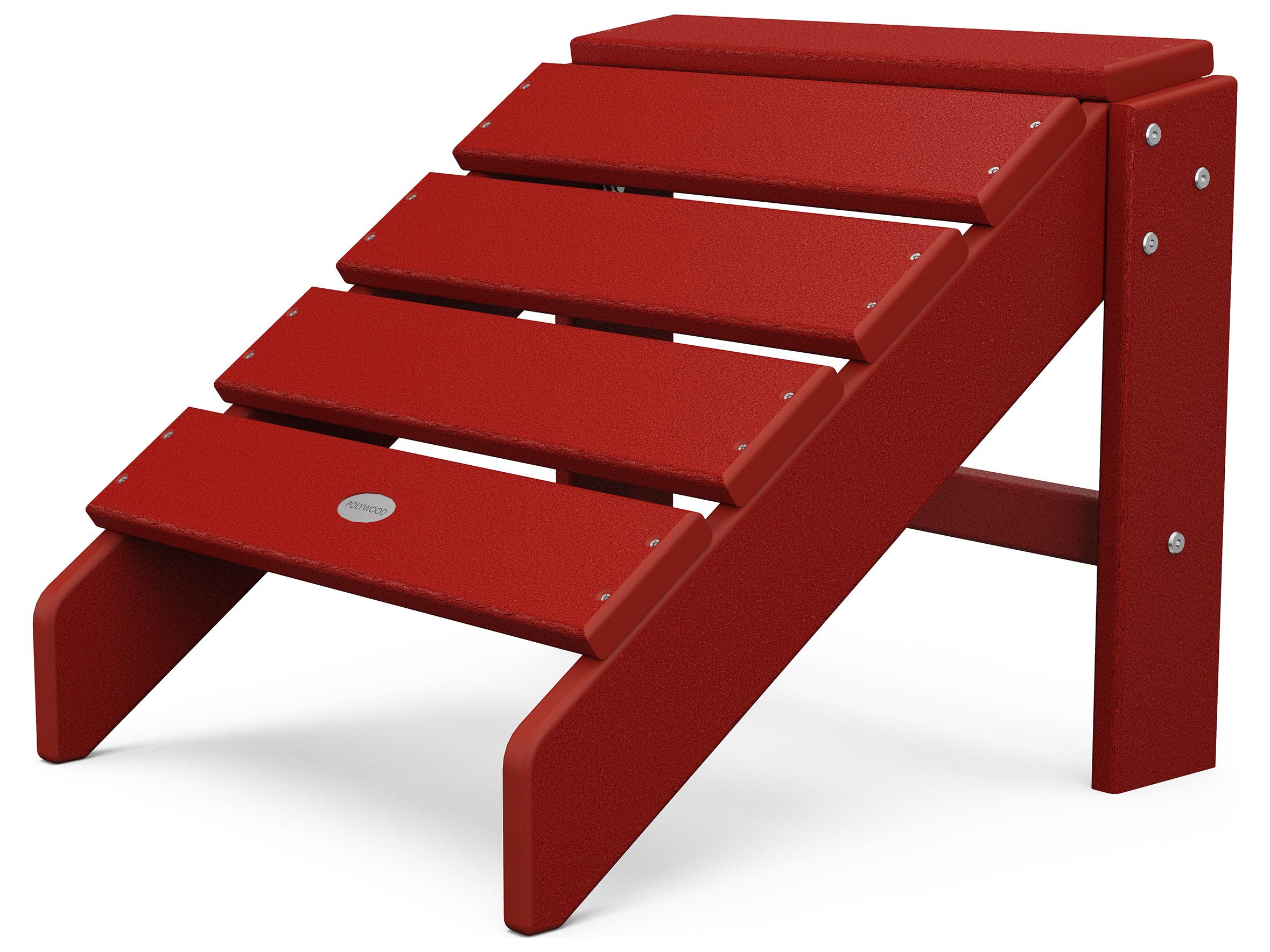 POLYWOOD® South Beach Recycled Plastic Outdoor Patio Ottoman