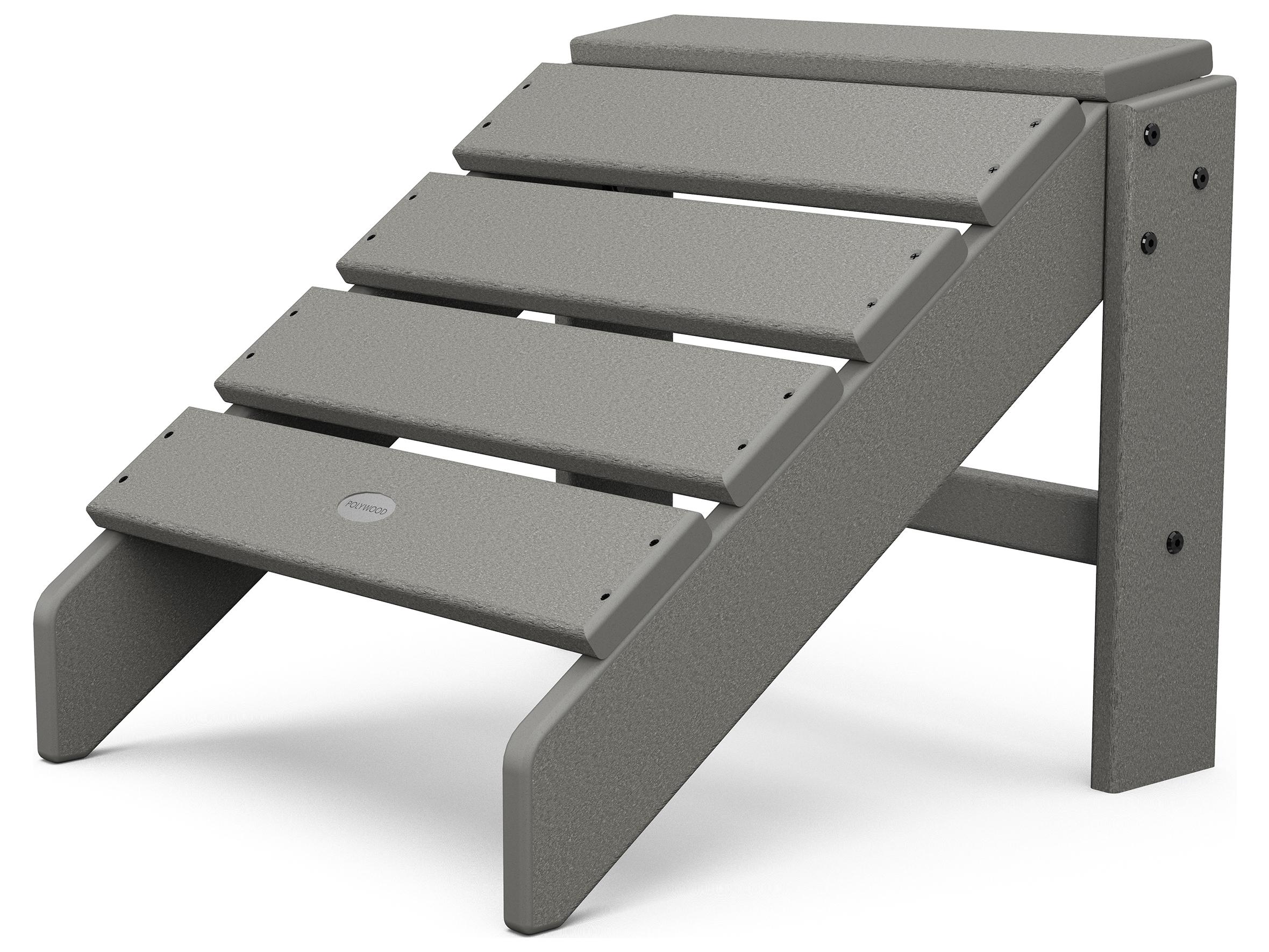 POLYWOOD® South Beach Recycled Plastic Outdoor Patio Ottoman