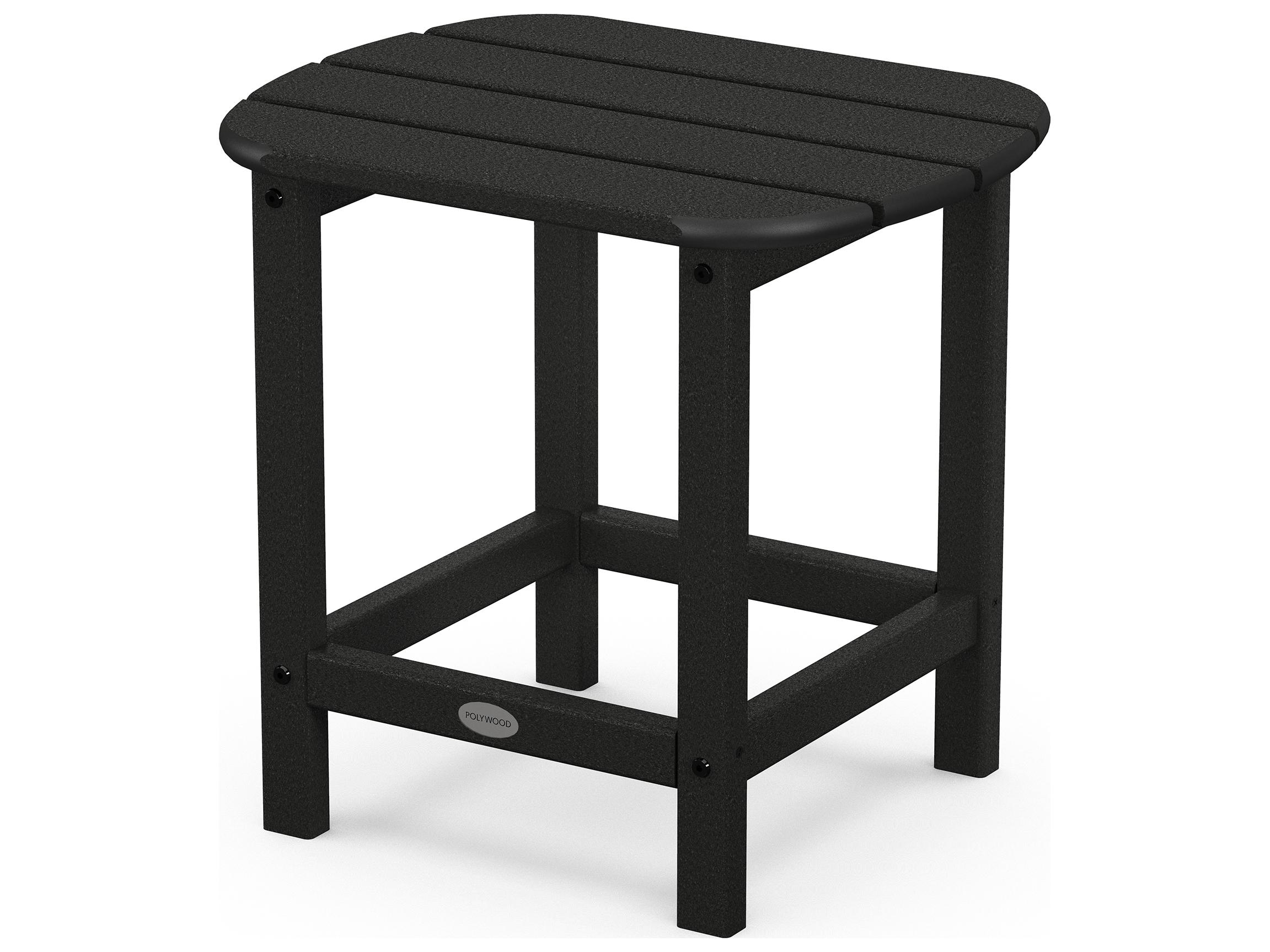 POLYWOOD® South Beach Recycled Plastic Oval Outdoor Patio End Table