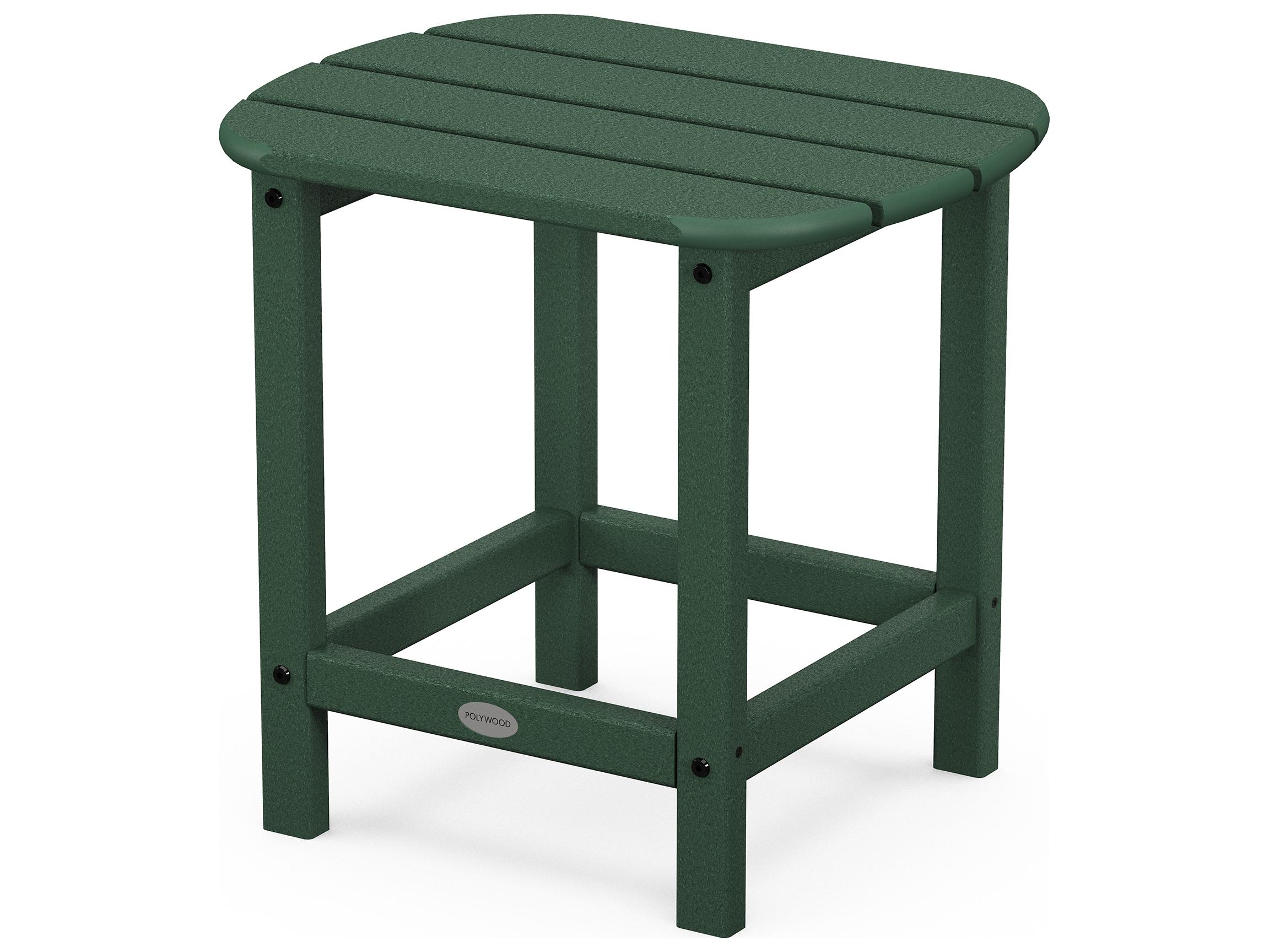 POLYWOOD® South Beach Recycled Plastic Oval Outdoor Patio End Table