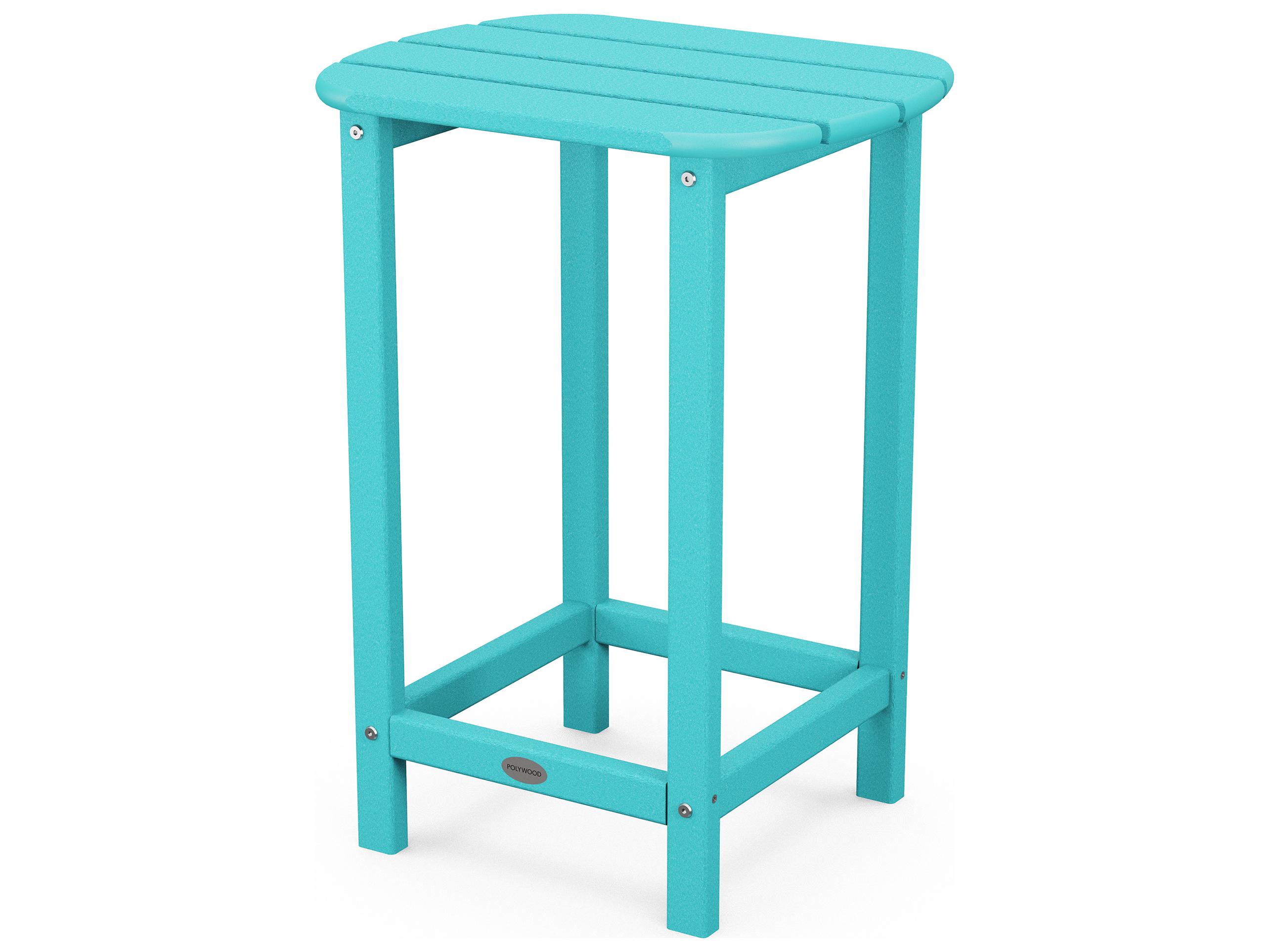 POLYWOOD® South Beach Recycled Plastic Oval Patio End Table