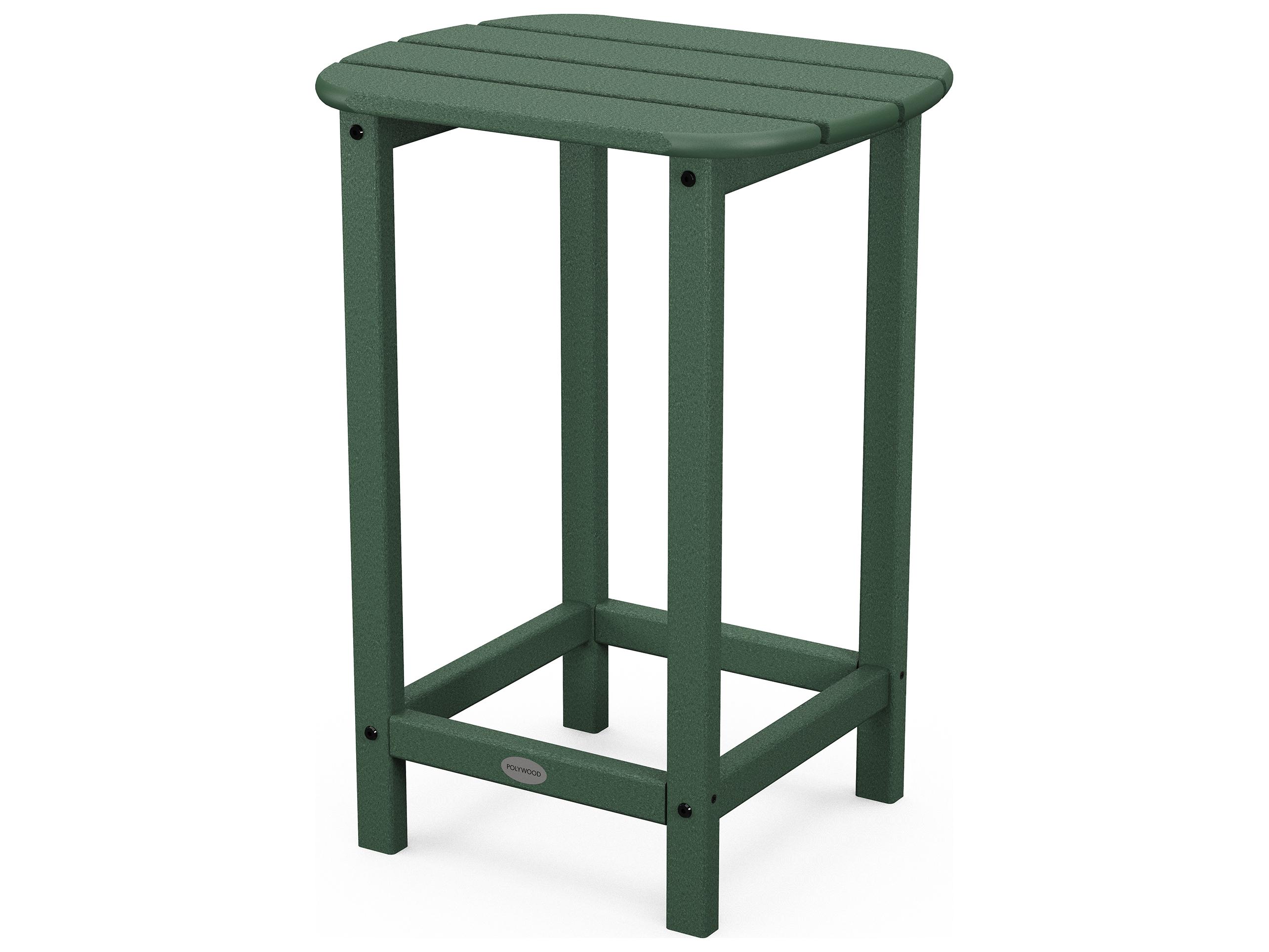 POLYWOOD® South Beach Recycled Plastic Oval Patio End Table