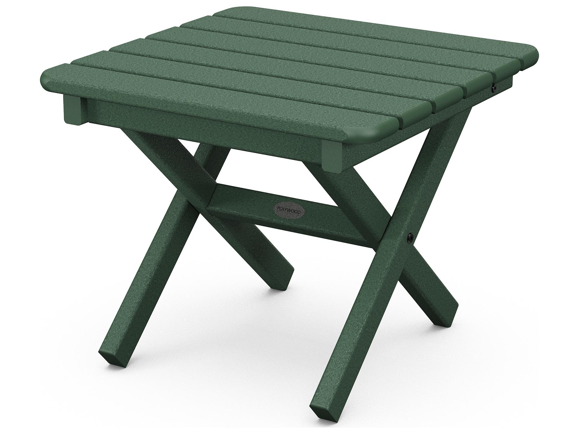 POLYWOOD® Traditional Recycled Plastic Square Outdoor End Table