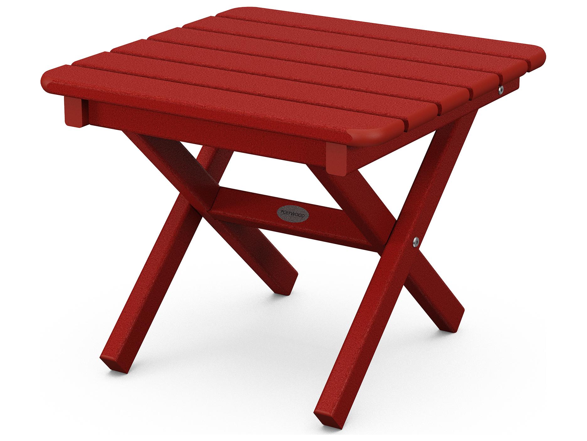 POLYWOOD® Traditional Recycled Plastic Square Outdoor End Table