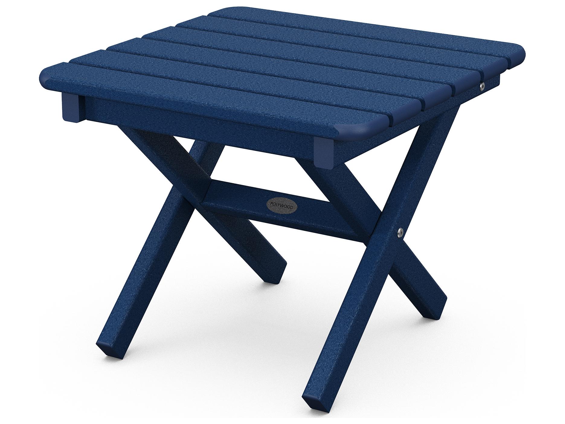 POLYWOOD® Traditional Recycled Plastic Square Outdoor End Table