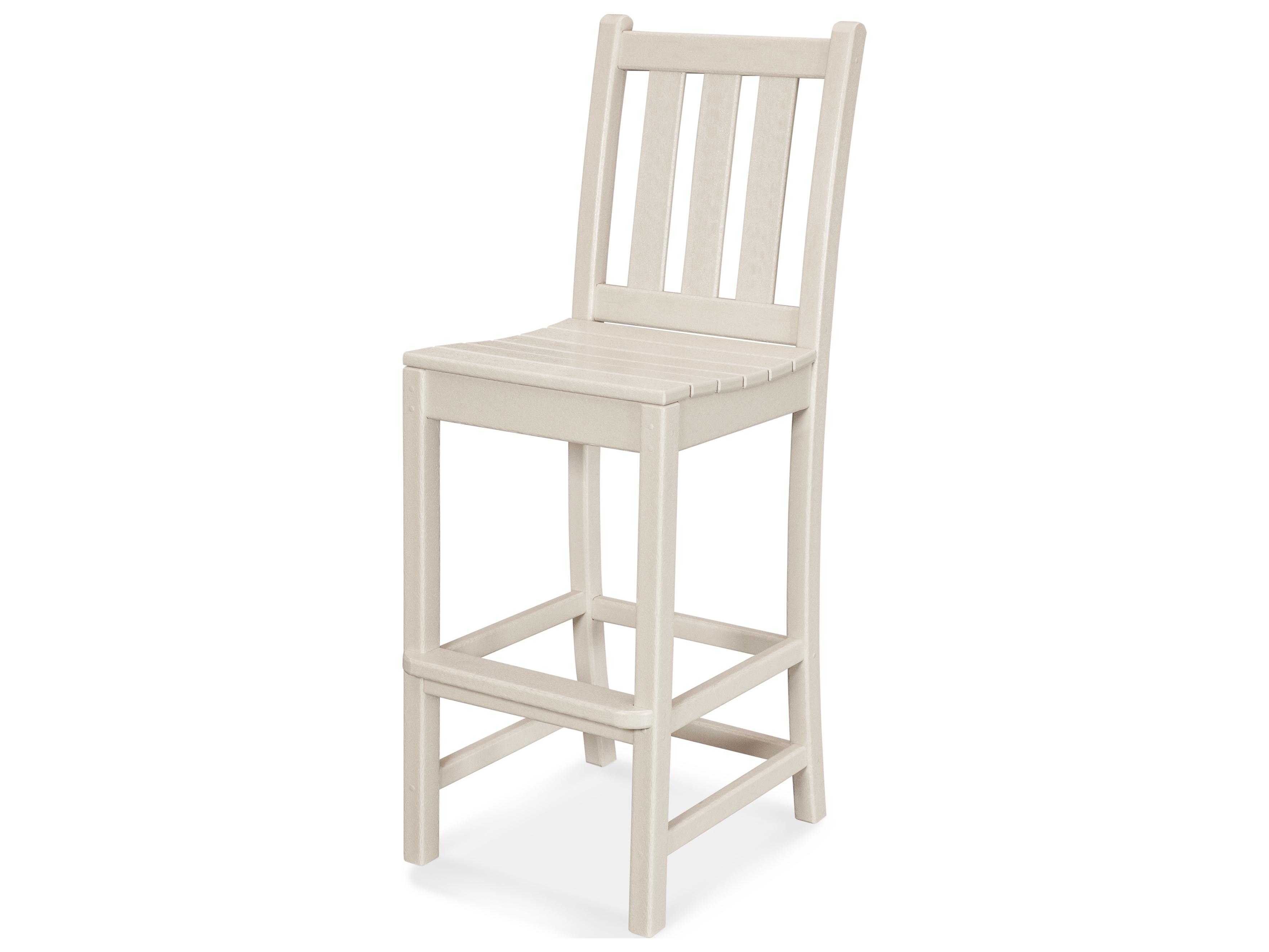 POLYWOOD® Traditional Garden Recycled Plastic Patio Bar Stool