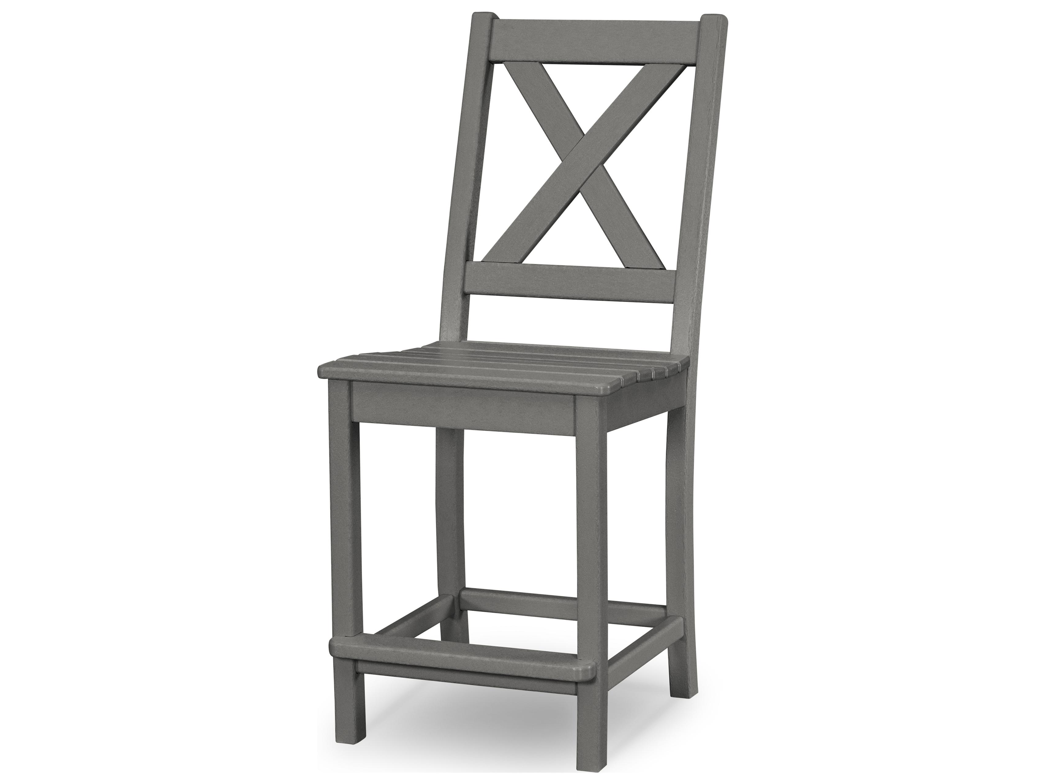 POLYWOOD® Braxton Recycled Plastic Counter Side Chair