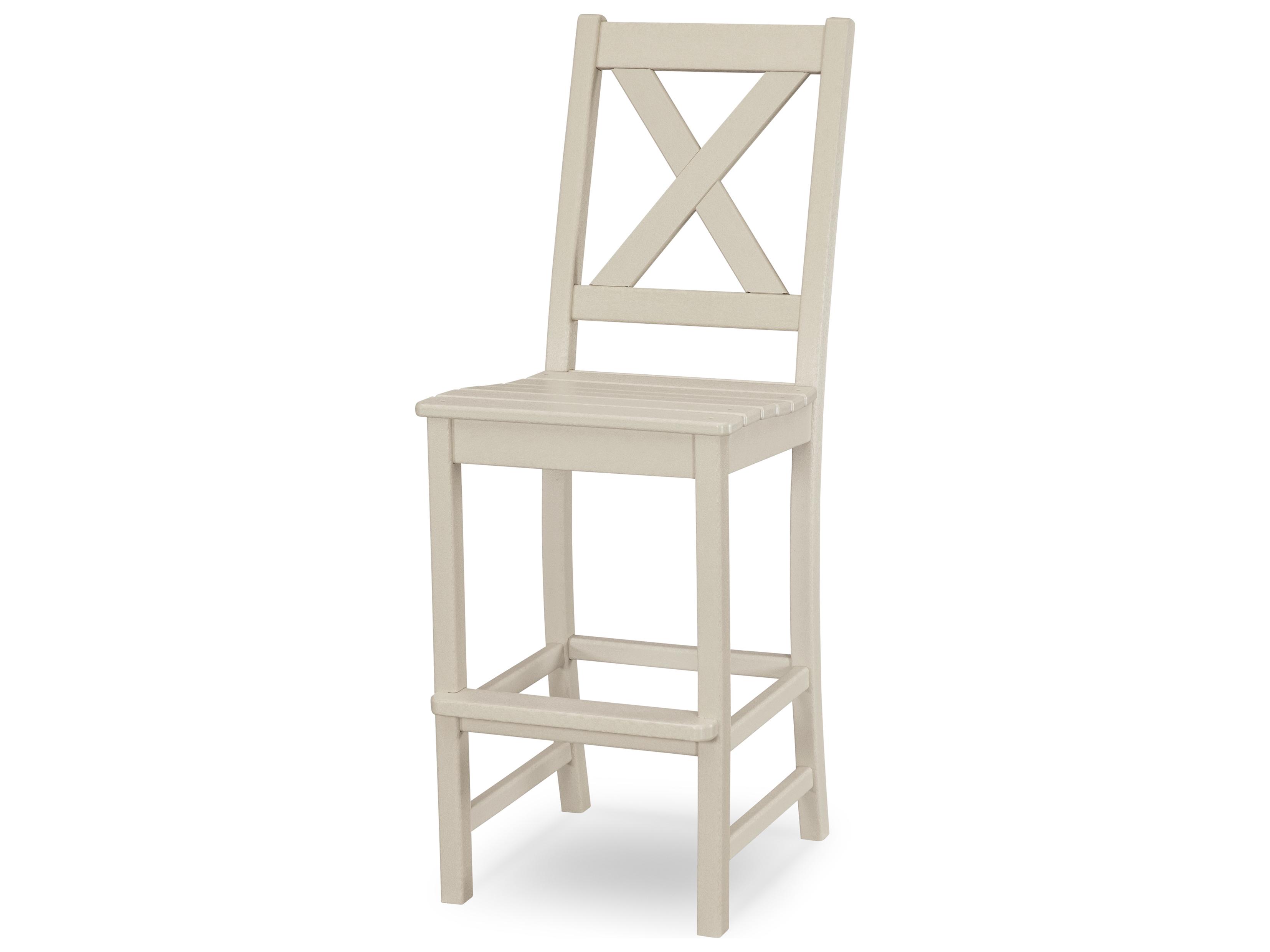 POLYWOOD® Braxton Recycled Plastic Outdoor Bar Side Chair