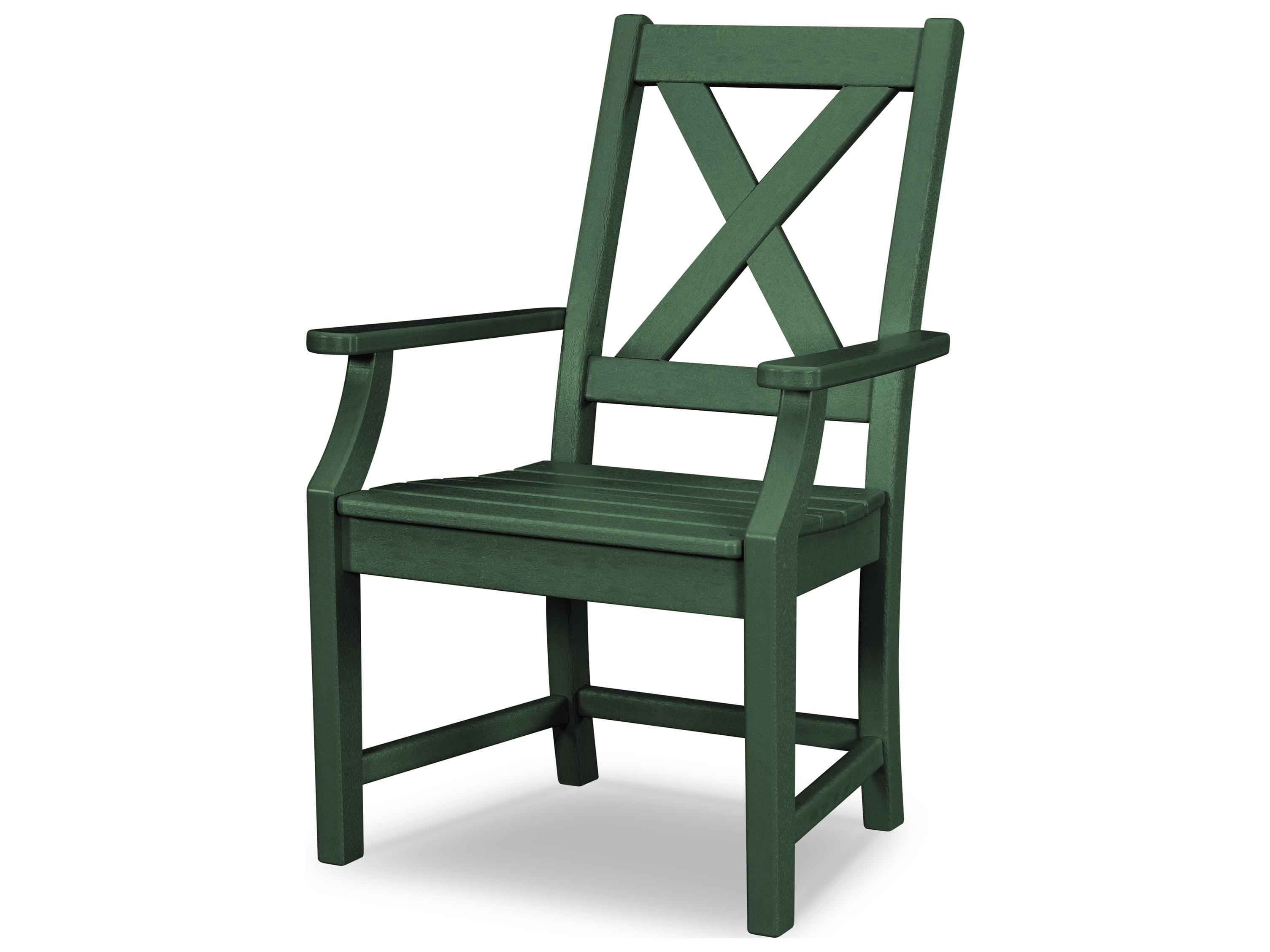 POLYWOOD® Braxton Recycled Plastic Patio Dining Arm Chair
