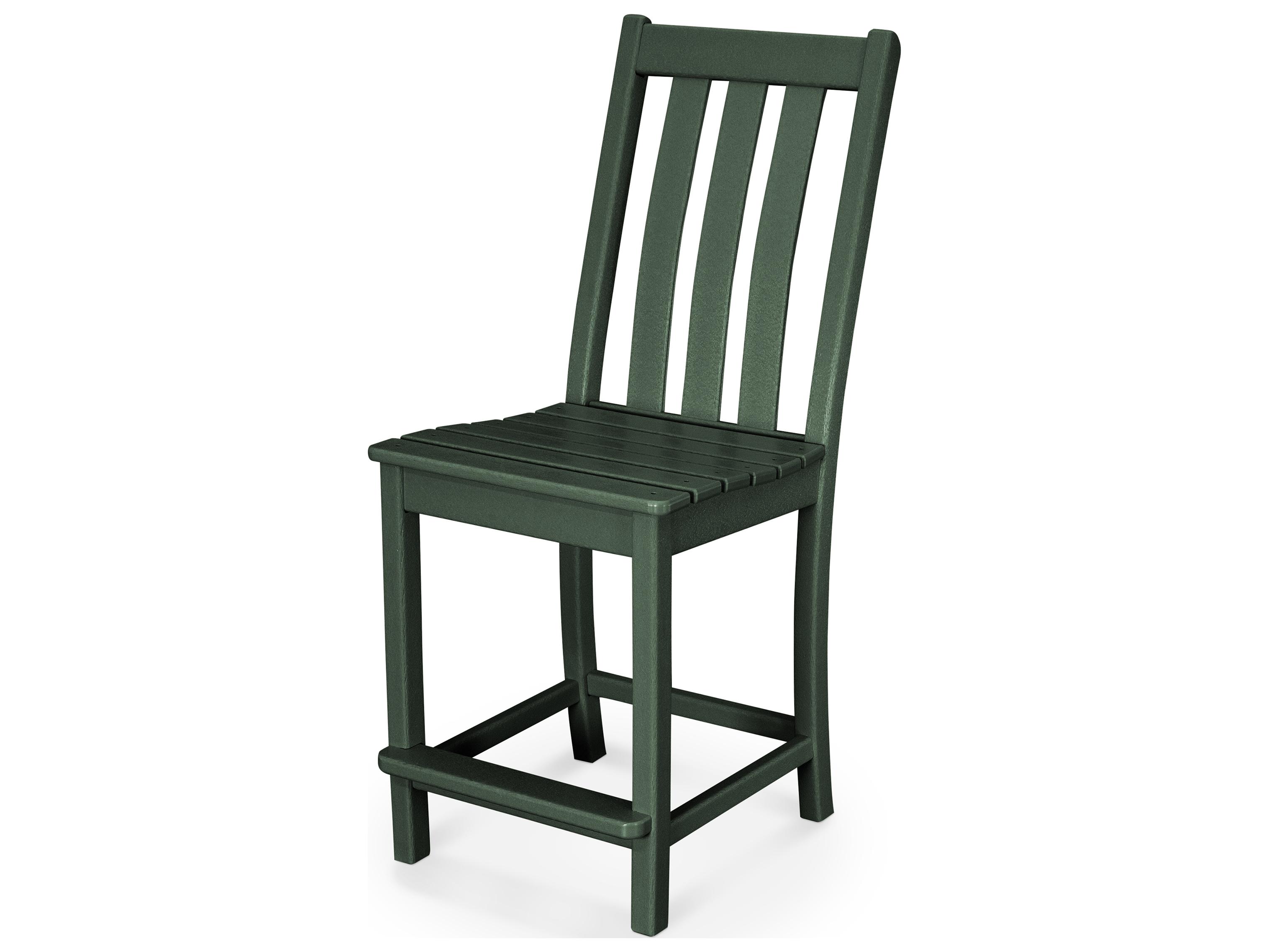 POLYWOOD® Vineyard Recycled Plastic Counter Side Chair