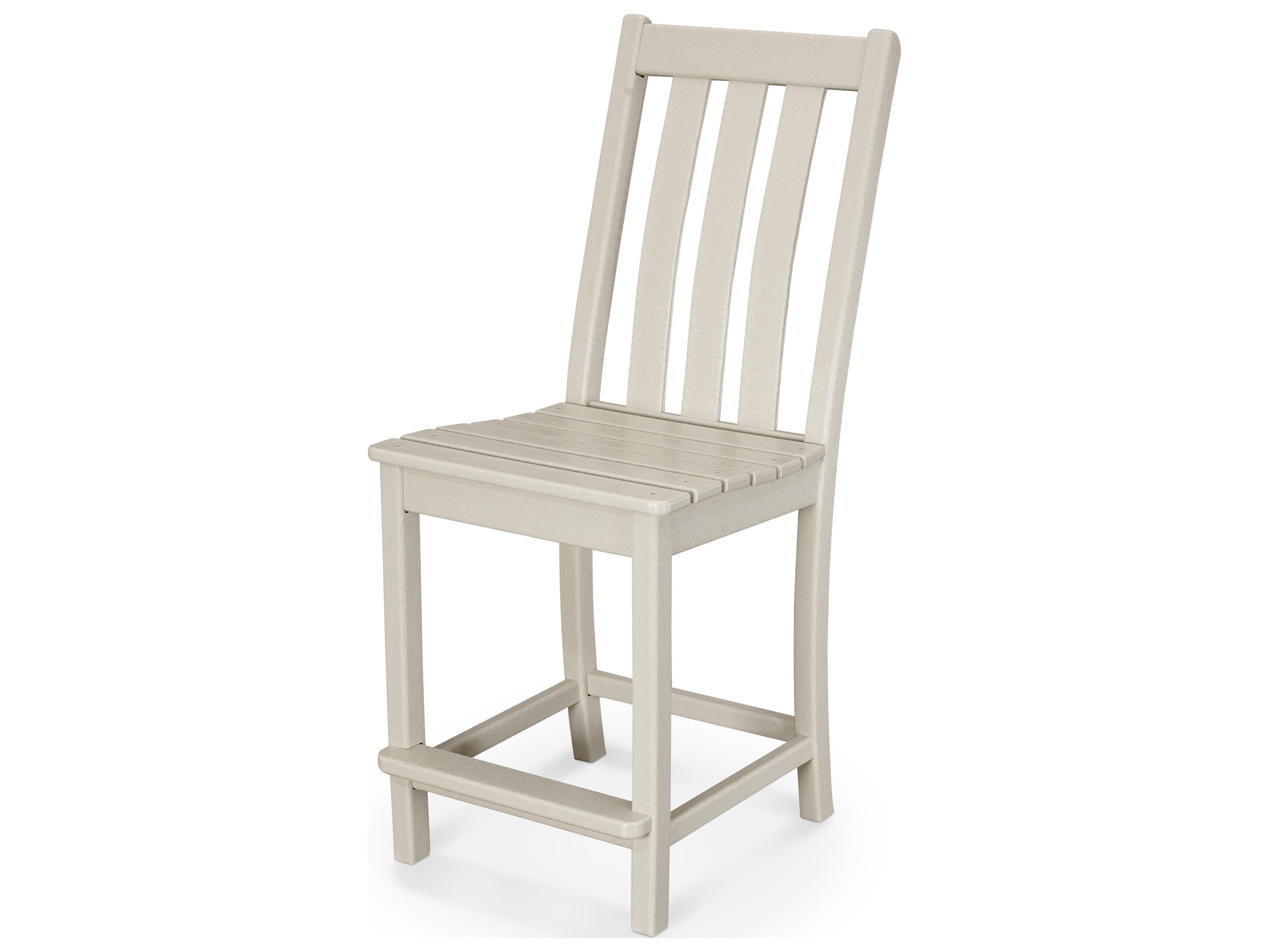POLYWOOD® Vineyard Recycled Plastic Counter Side Chair