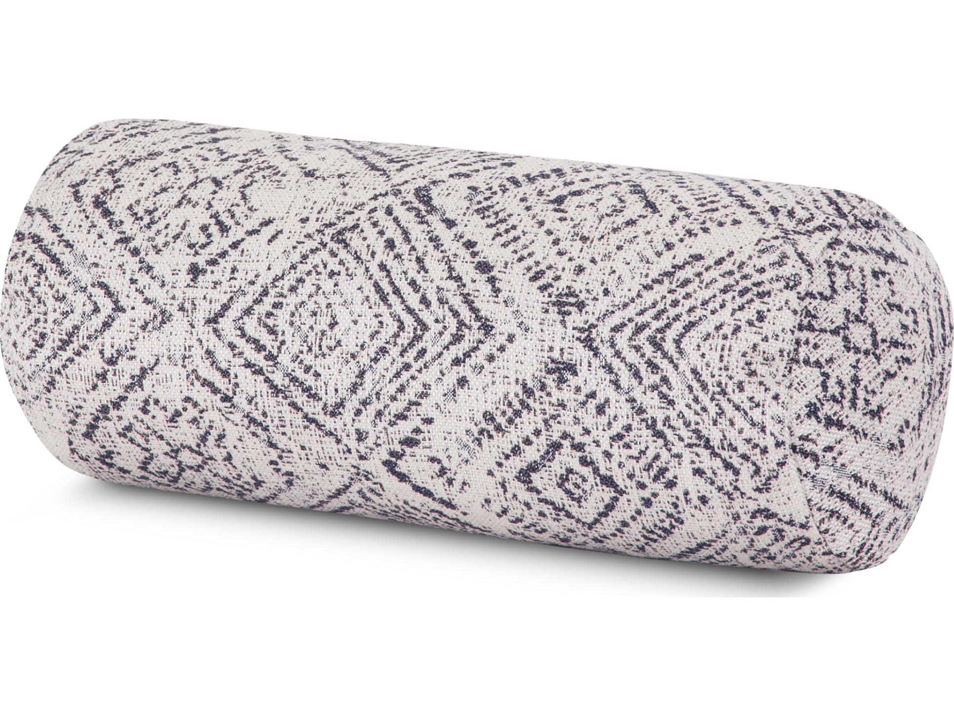 POLYWOOD® Ateeva Outdoor Bolster Pillow in Silver Garnet