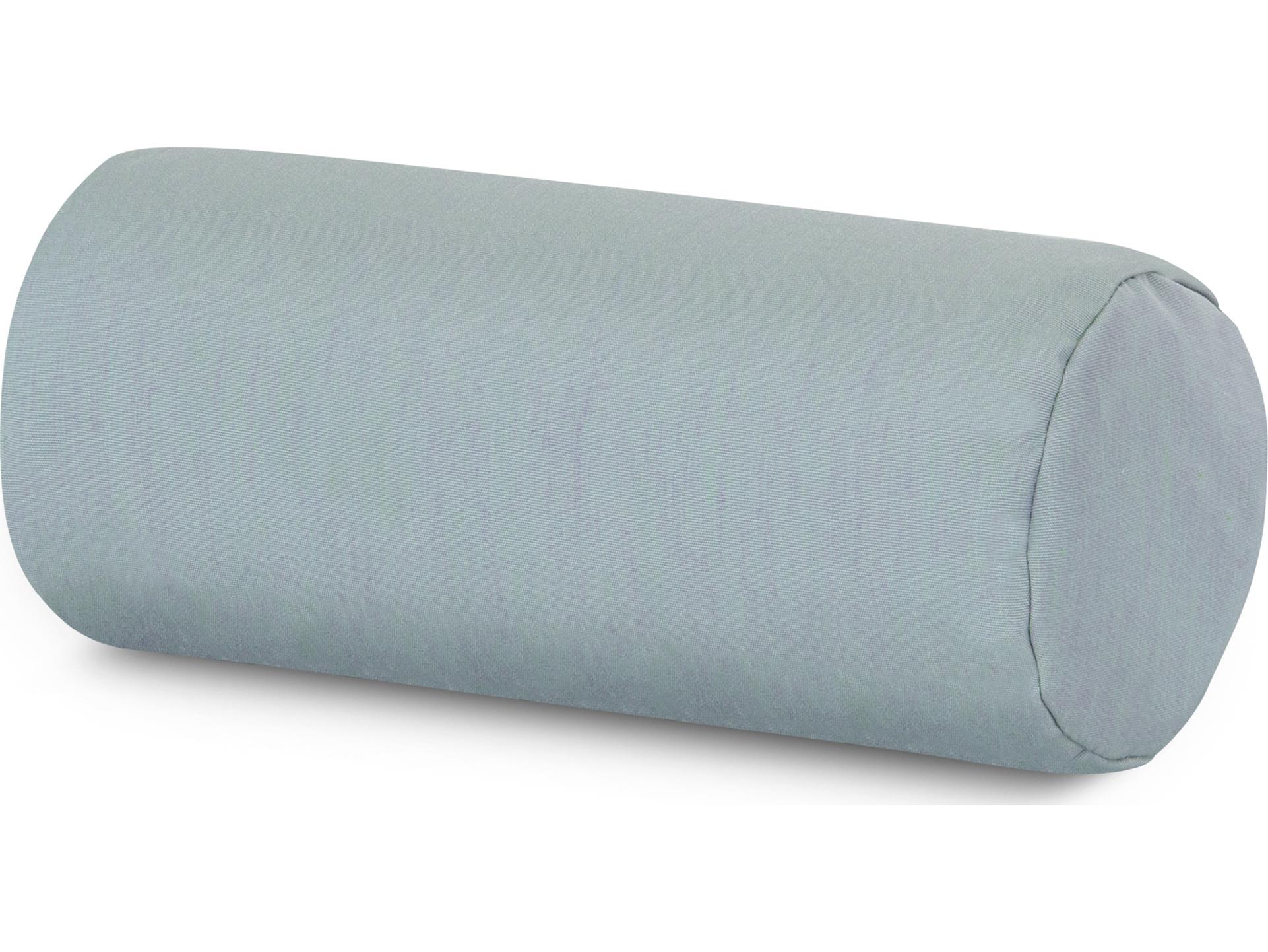 POLYWOOD® Ateeva Outdoor Bolster Pillow in Silver Garnet