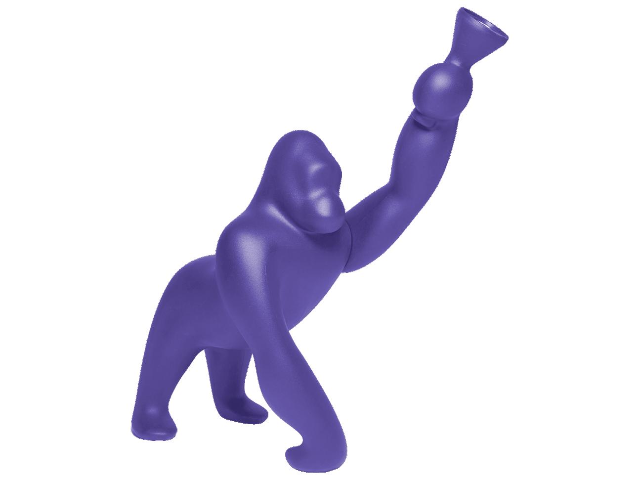 Qeeboo Kong Blue Violet Purple Floor Lamp